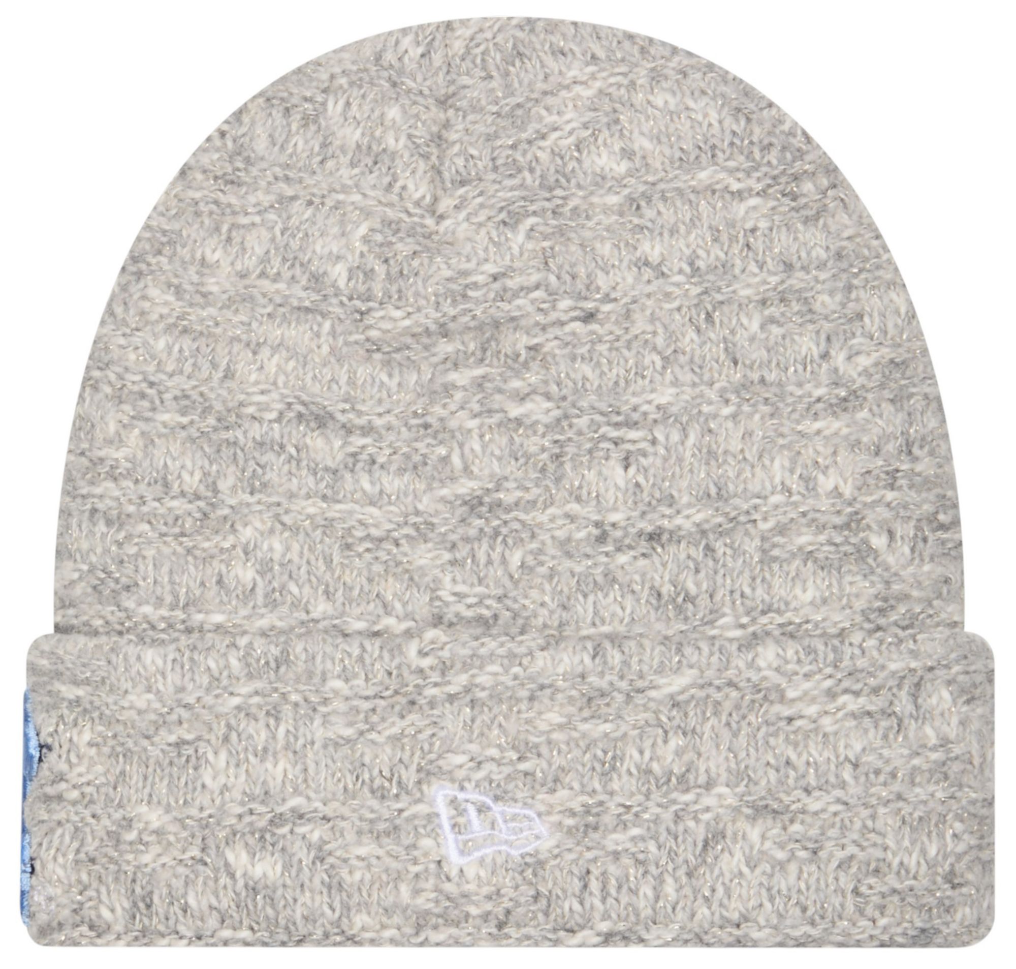New Era Women's North Carolina Tar Heels Grey Metallic Cuffed Knit Beanie product image