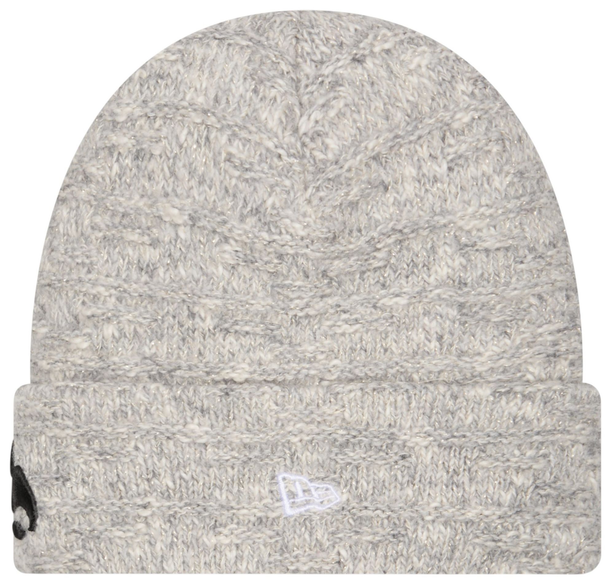 New Era Women's Iowa Hawkeyes Grey Metallic Cuffed Knit Beanie product image