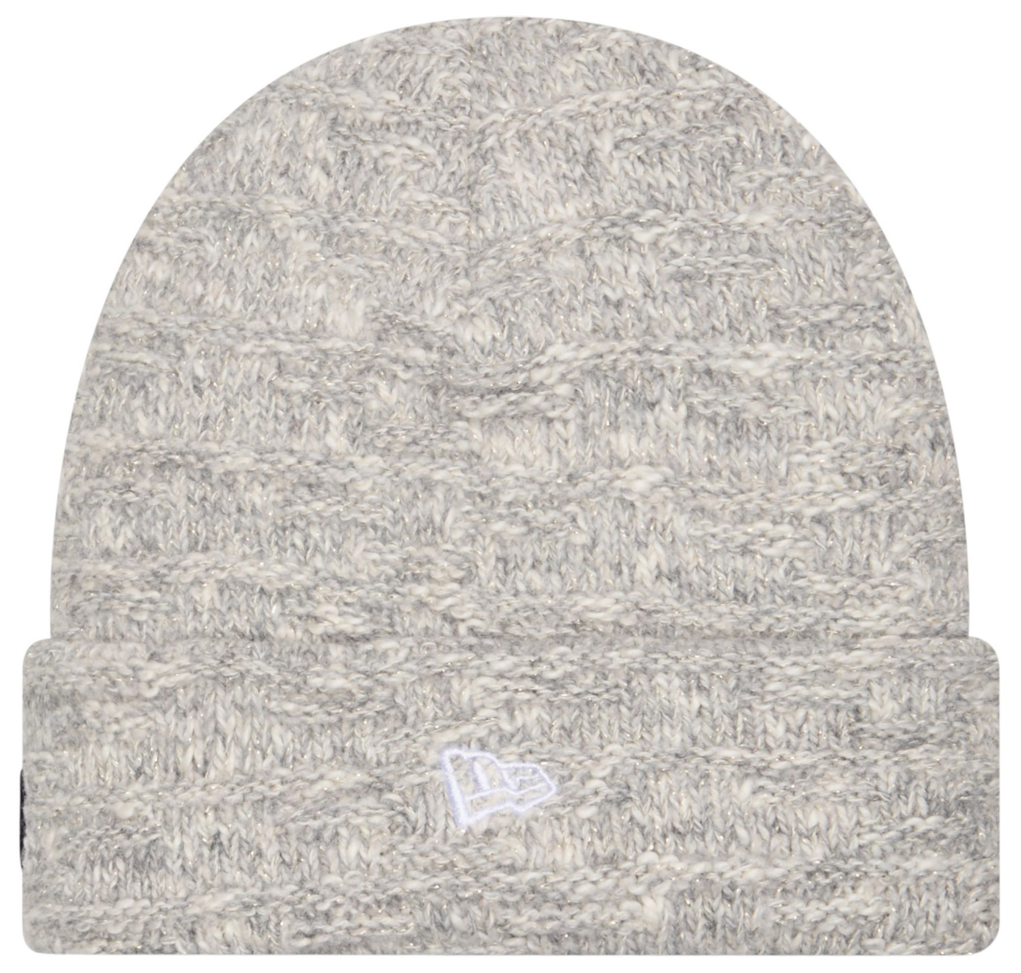 New Era Women's Notre Dame Fighting Irish Grey Metallic Cuffed Knit Beanie product image