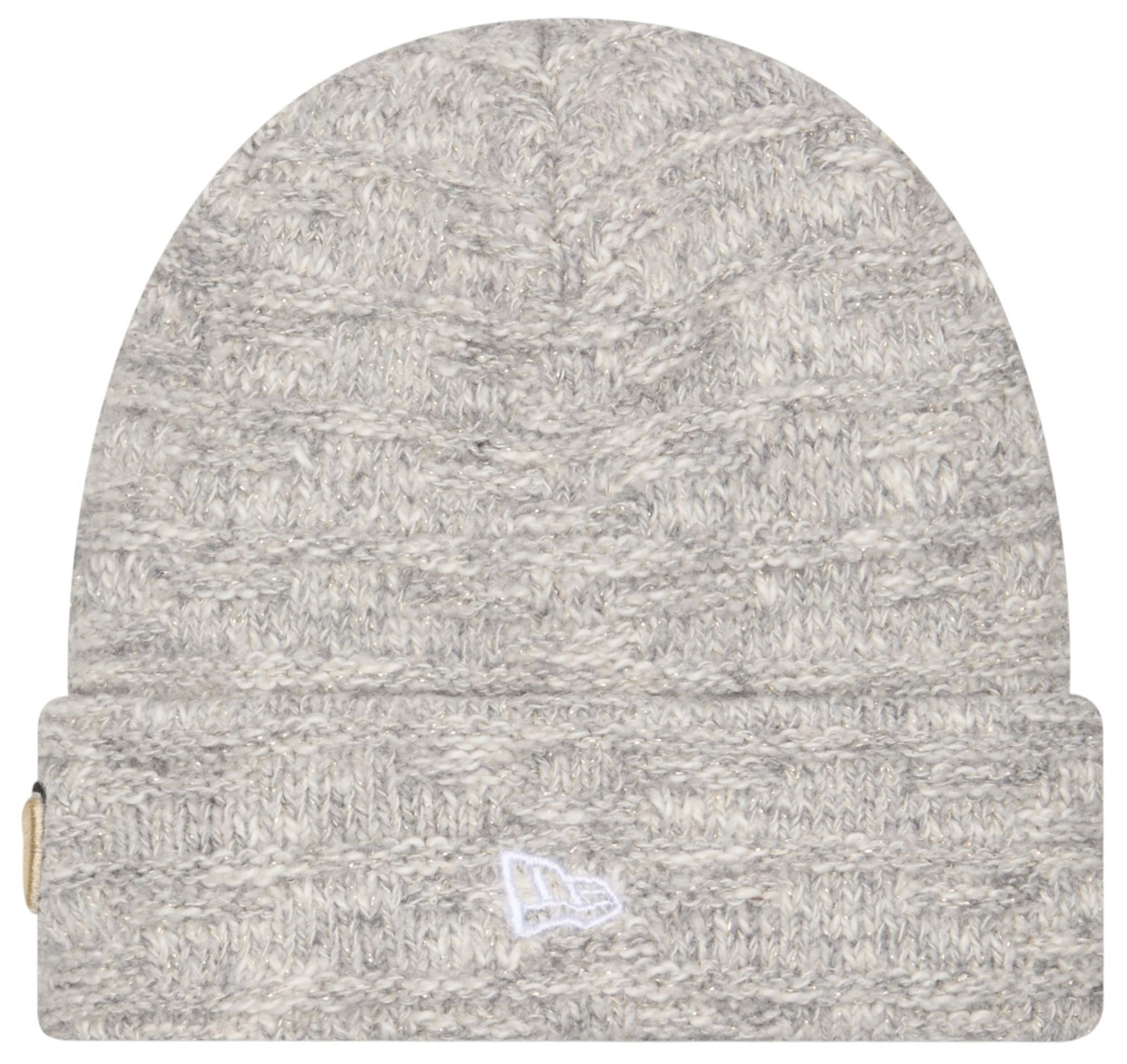 New Era Women's Purdue Boilermakers Grey Metallic Cuffed Knit Beanie product image