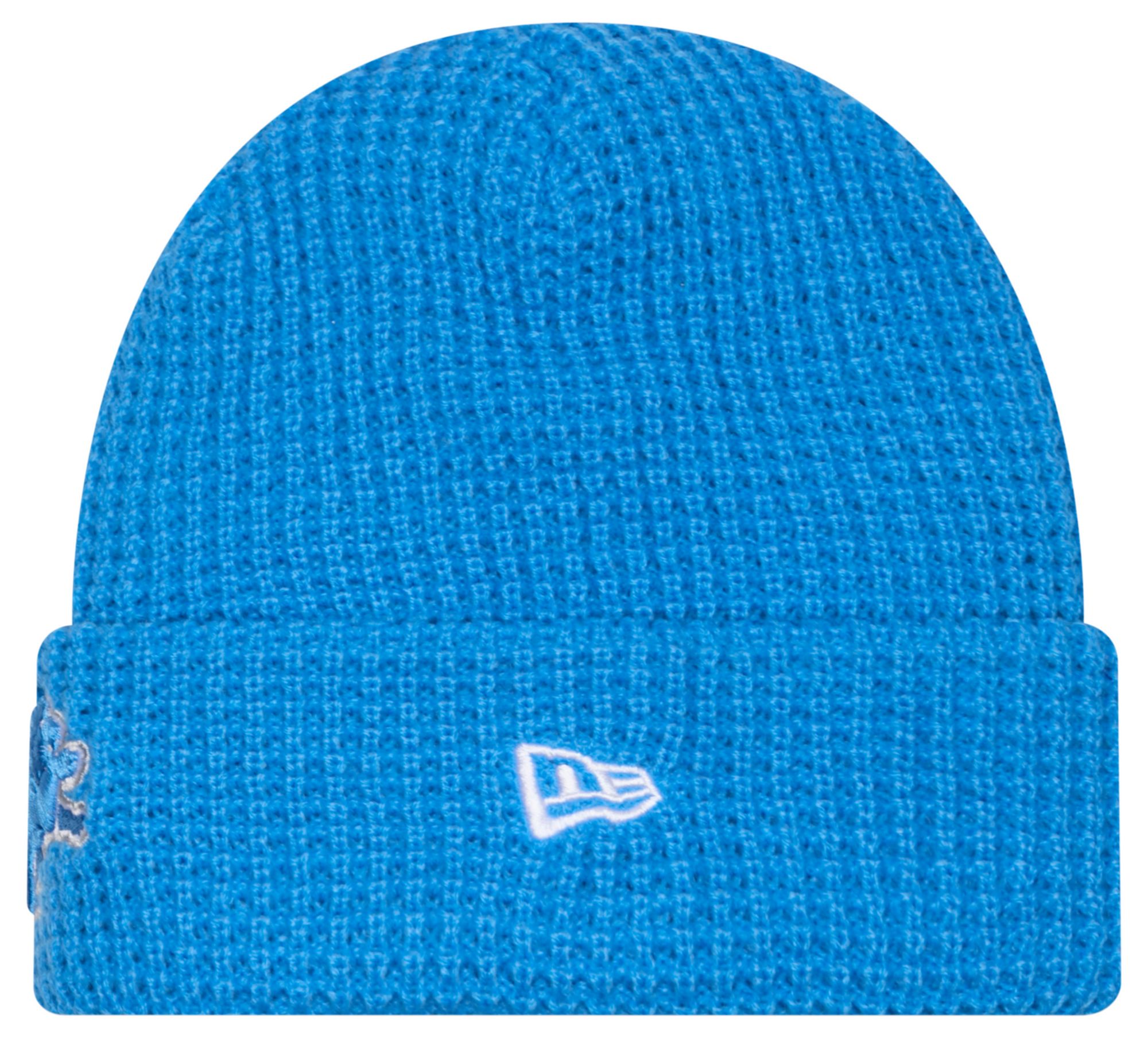 New Era Adult Detroit Lions Blue Waffle Knit Beanie product image