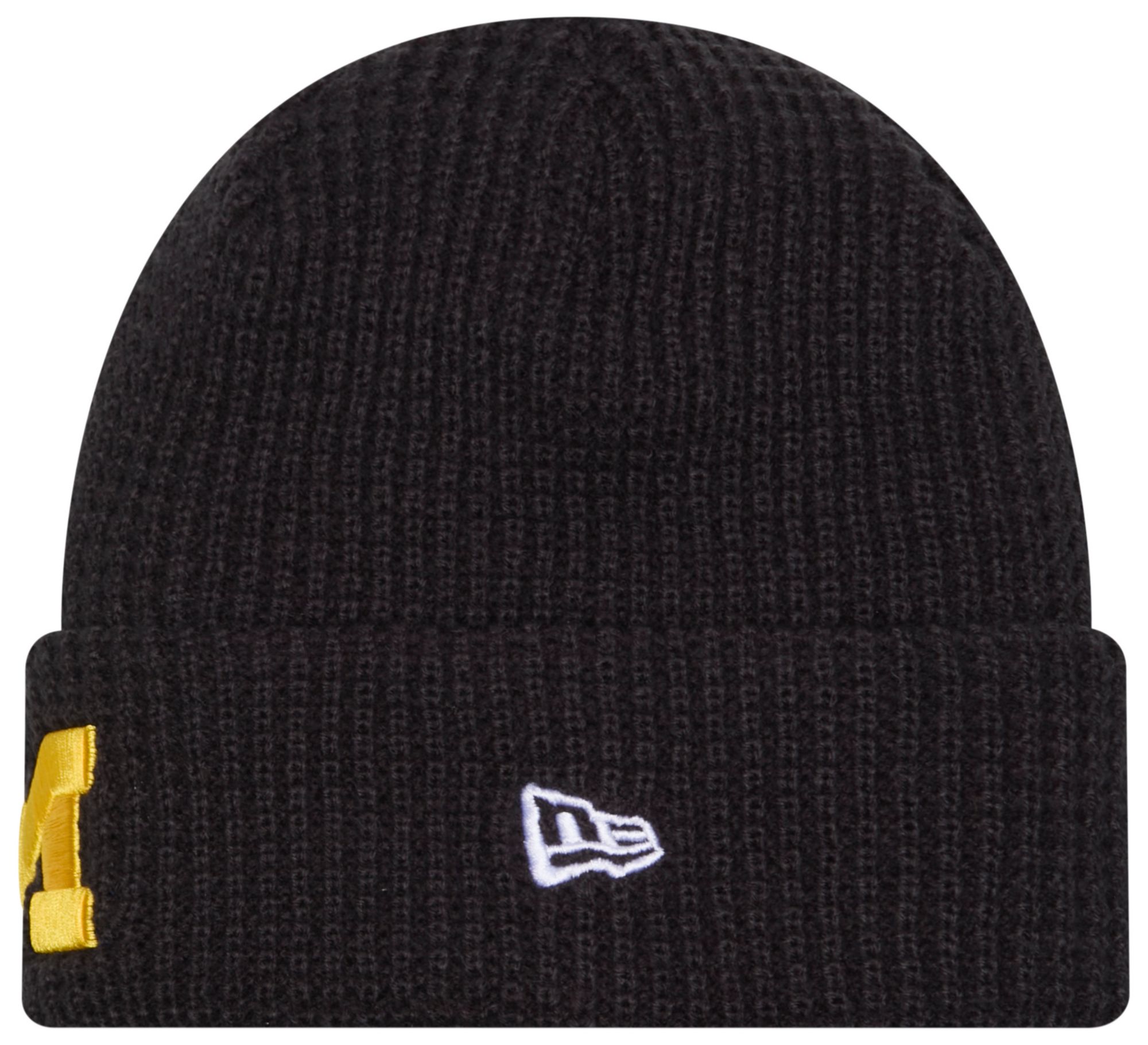 New Era Adult Michigan Wolverines Navy Waffle Knit Beanie product image