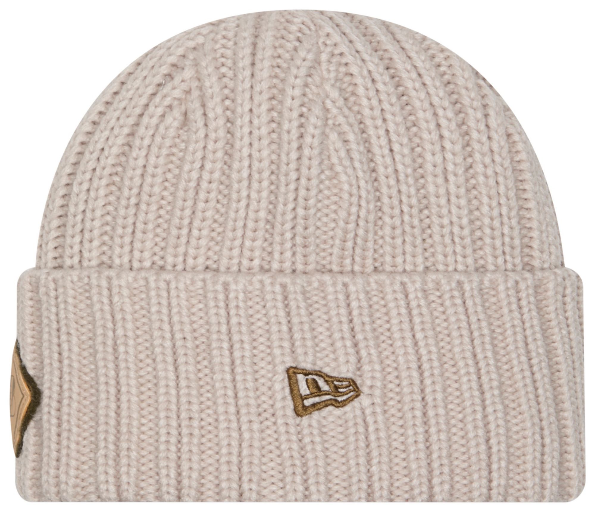 New Era Adult Cincinnati Bengals Tan Applique Cuffed Knit Hat product image