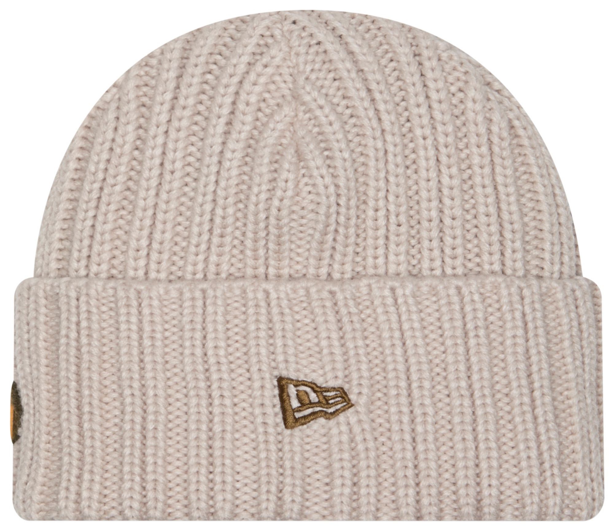 New Era Adult San Francisco 49ers Tan Applique Cuffed Knit Hat product image