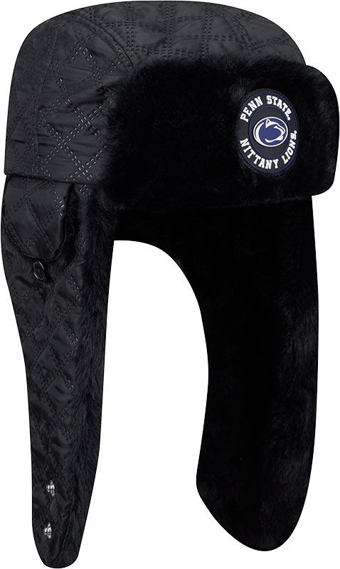 New Era Adult Penn State Nittany Lions Black Quilted Trapper Knit Hat product image