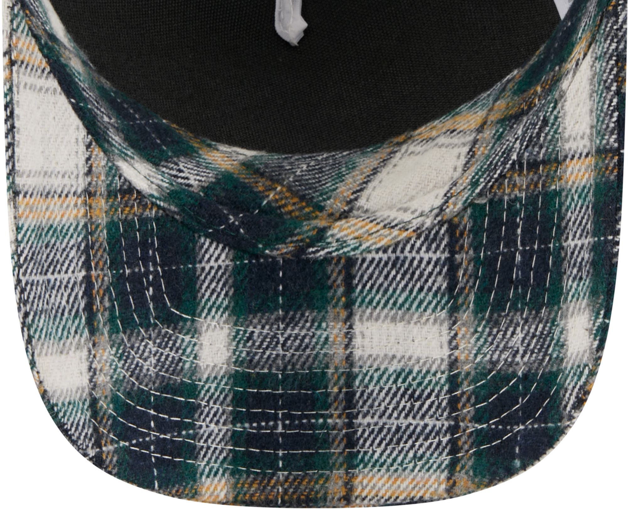 New Era Adult Boston Red Sox Green Plaid Meduim Crown 9Forty Adjustable Hat product image