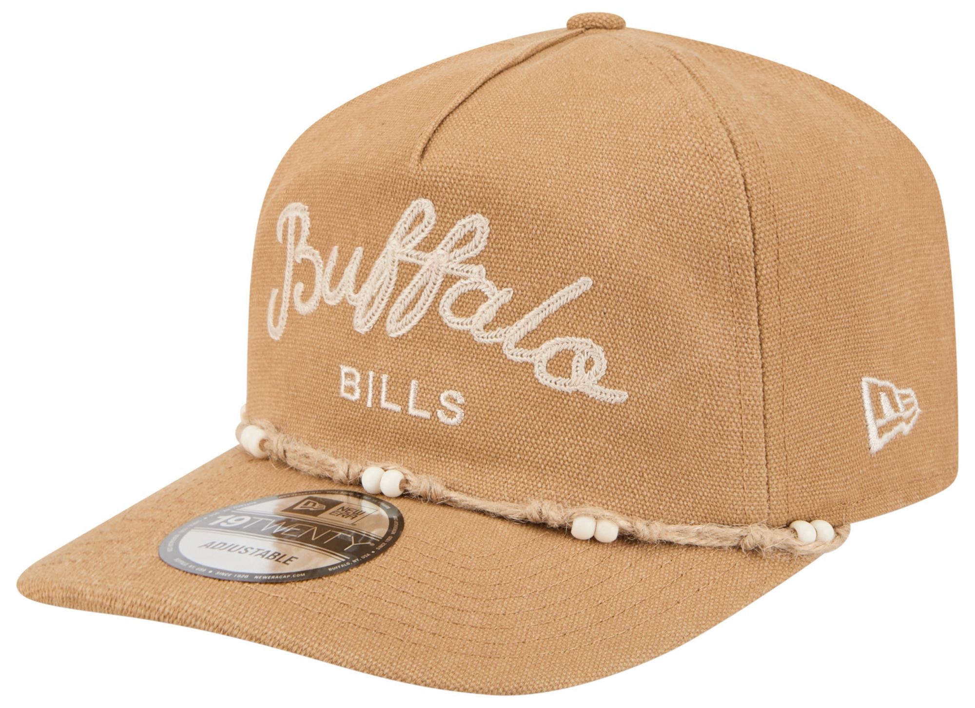 New Era Adult Buffalo Bills Bead Rope Beige Golfer Hat product image