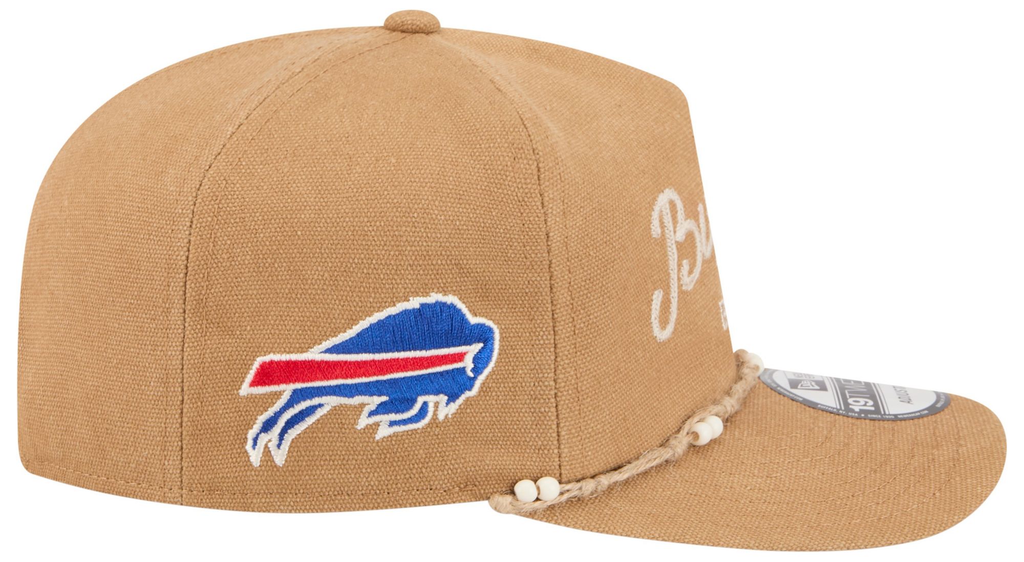 New Era Adult Buffalo Bills Bead Rope Beige Golfer Hat product image