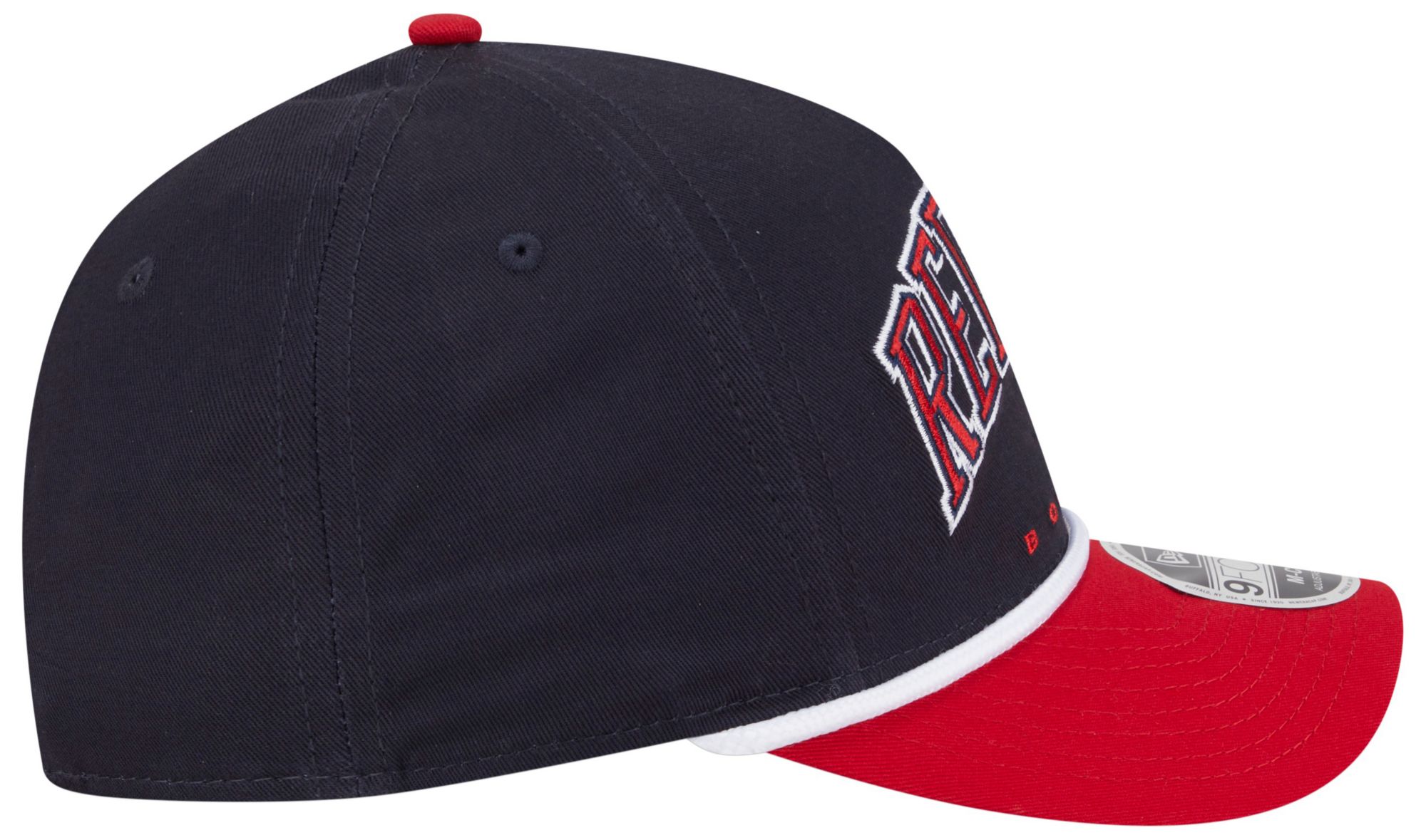 New Era Adult Boston Red Sox Navy Arch Meduim Crown 9Forty Adjustable Hat product image