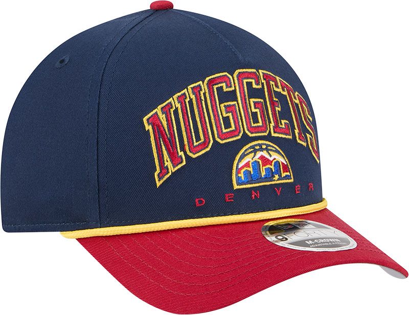 New Era Adult Denver Nuggets Navy Arch Rope 9Forty M-Crown A-Frame Adjustable Hat product image