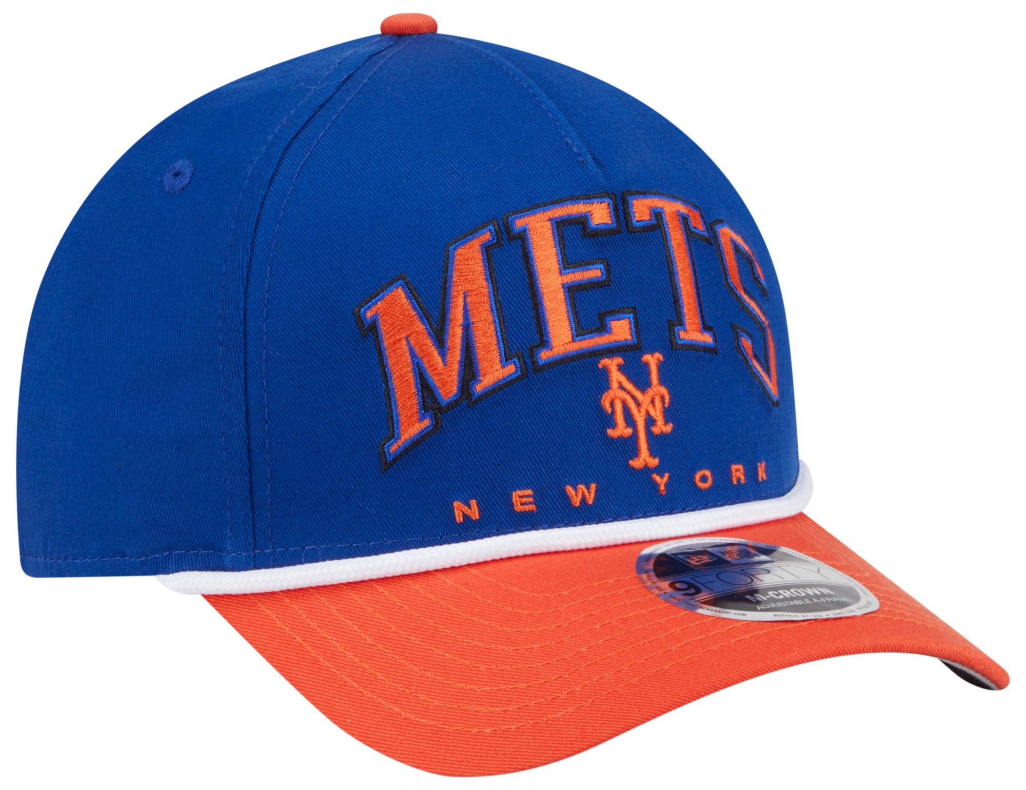 New Era Adult New York Mets Blue Arch Meduim Crown 9Forty Adjustable Hat product image