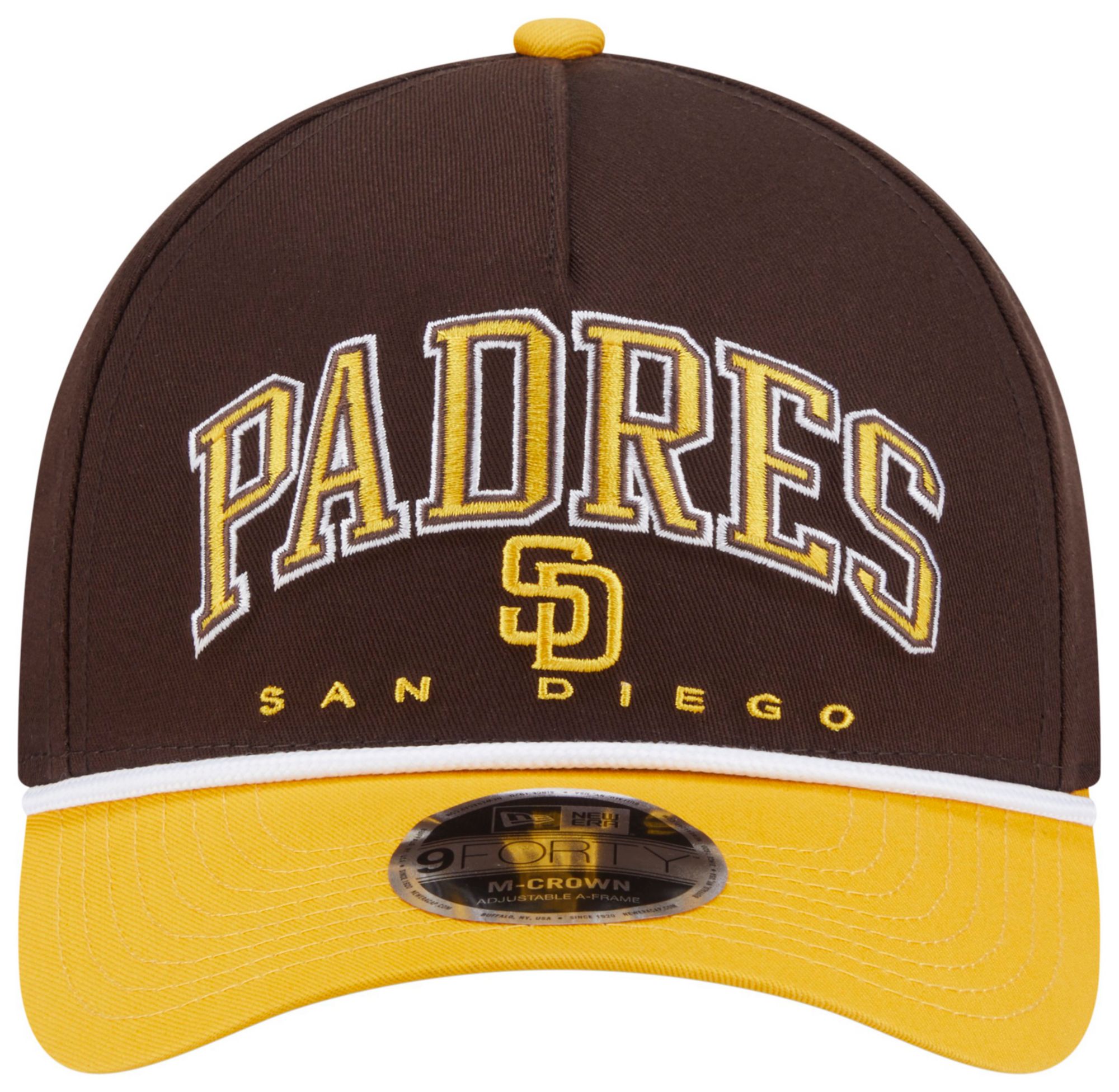 New Era Adult San Diego Padres Brown Arch Meduim Crown 9Forty Adjustable Hat product image