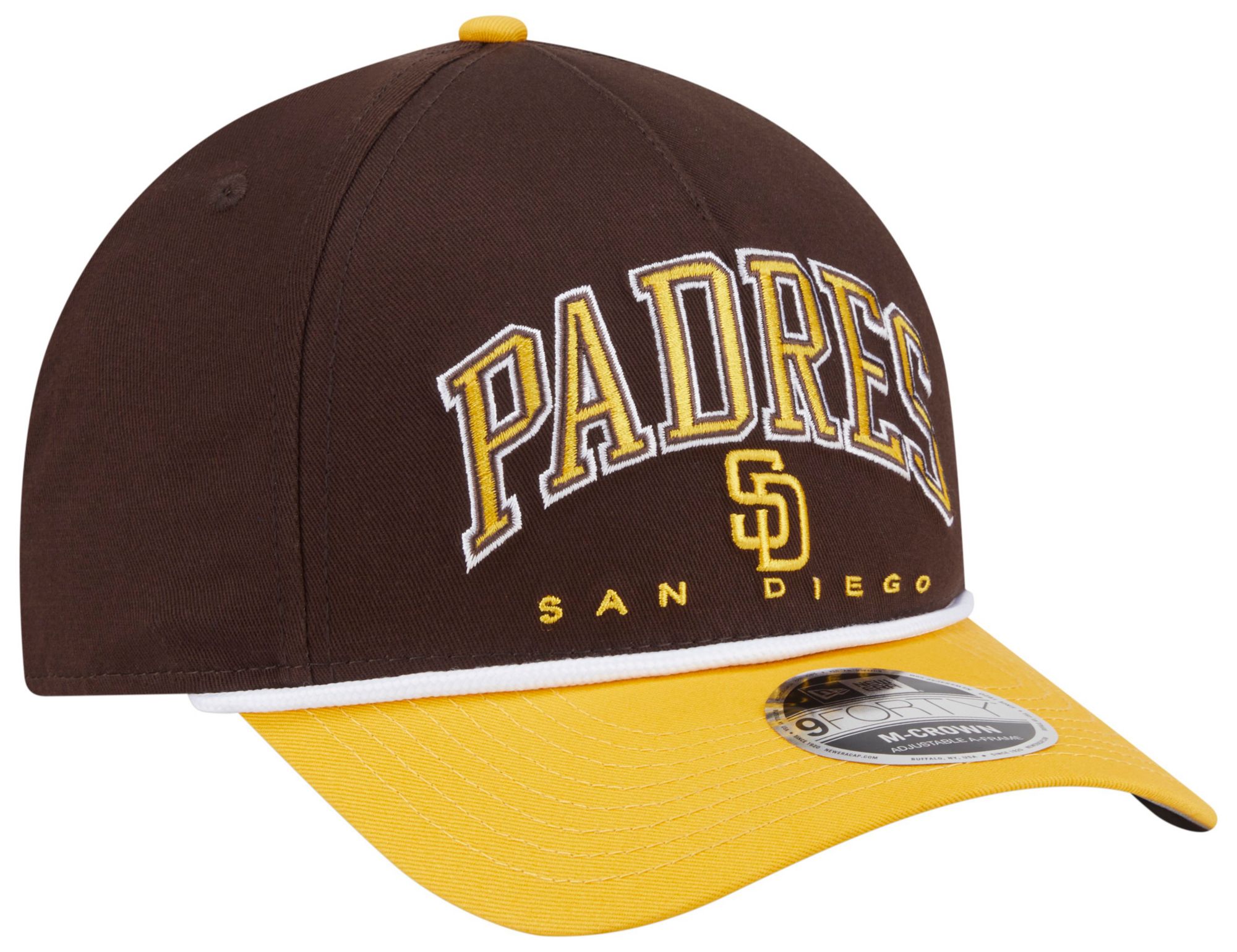 New Era Adult San Diego Padres Brown Arch Meduim Crown 9Forty Adjustable Hat product image