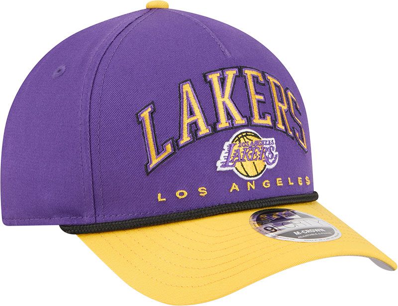 New Era Adult Los Angeles Lakers Purple Arch Rope 9Forty M-Crown A-Frame Adjustable Hat product image
