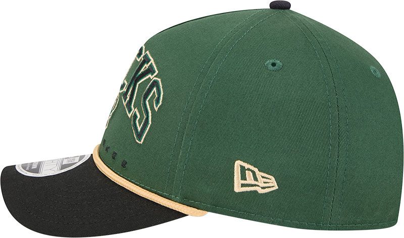 New Era Adult Milwaukee Bucks Green Arch Rope 9Forty M-Crown A-Frame Adjustable Hat product image