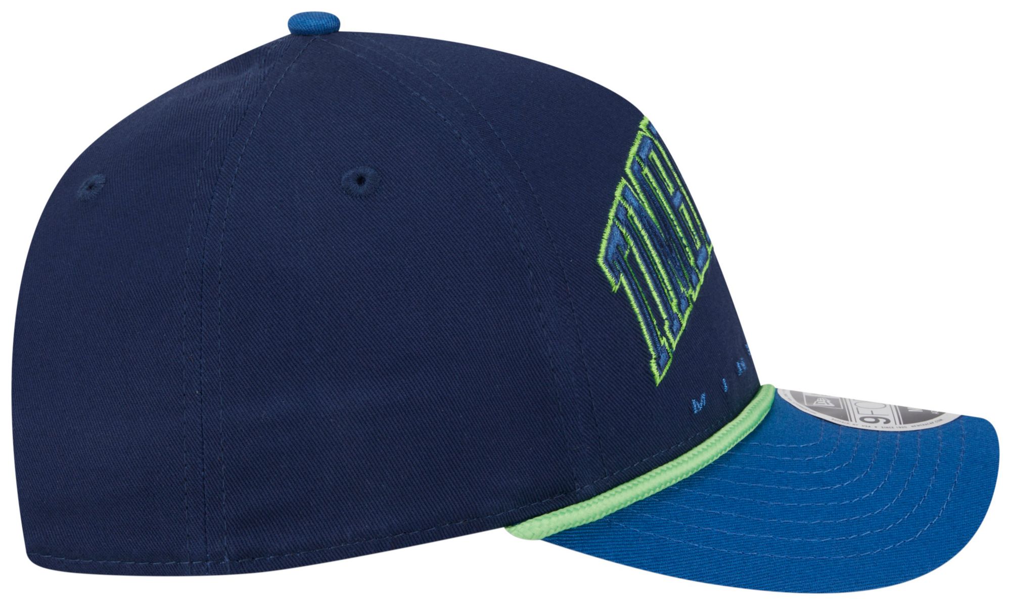 New Era Adult Minnesota Timberwolves Navy Arch Rope 9Forty M-Crown A-Frame Adjustable Hat product image
