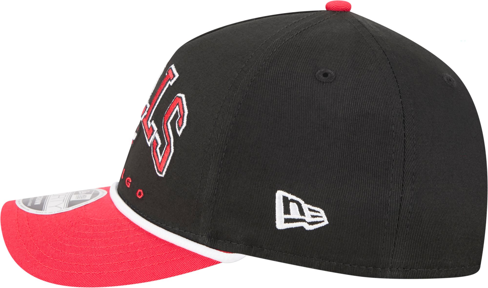 New Era Adult Chicago Bulls Black Arch Rope 9Forty M-Crown A-Frame Adjustable Hat product image