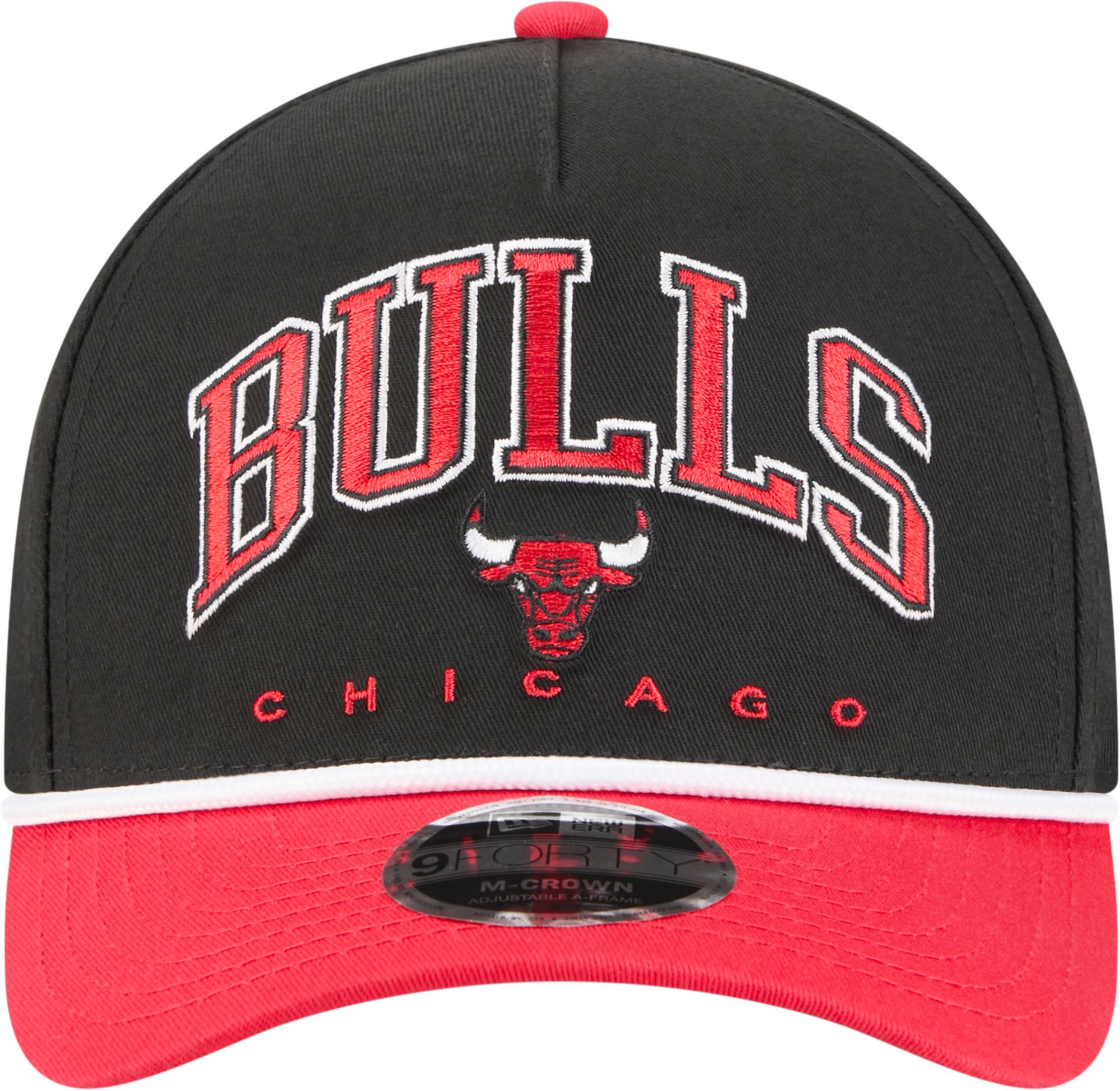 New Era Adult Chicago Bulls Black Arch Rope 9Forty M-Crown A-Frame Adjustable Hat product image