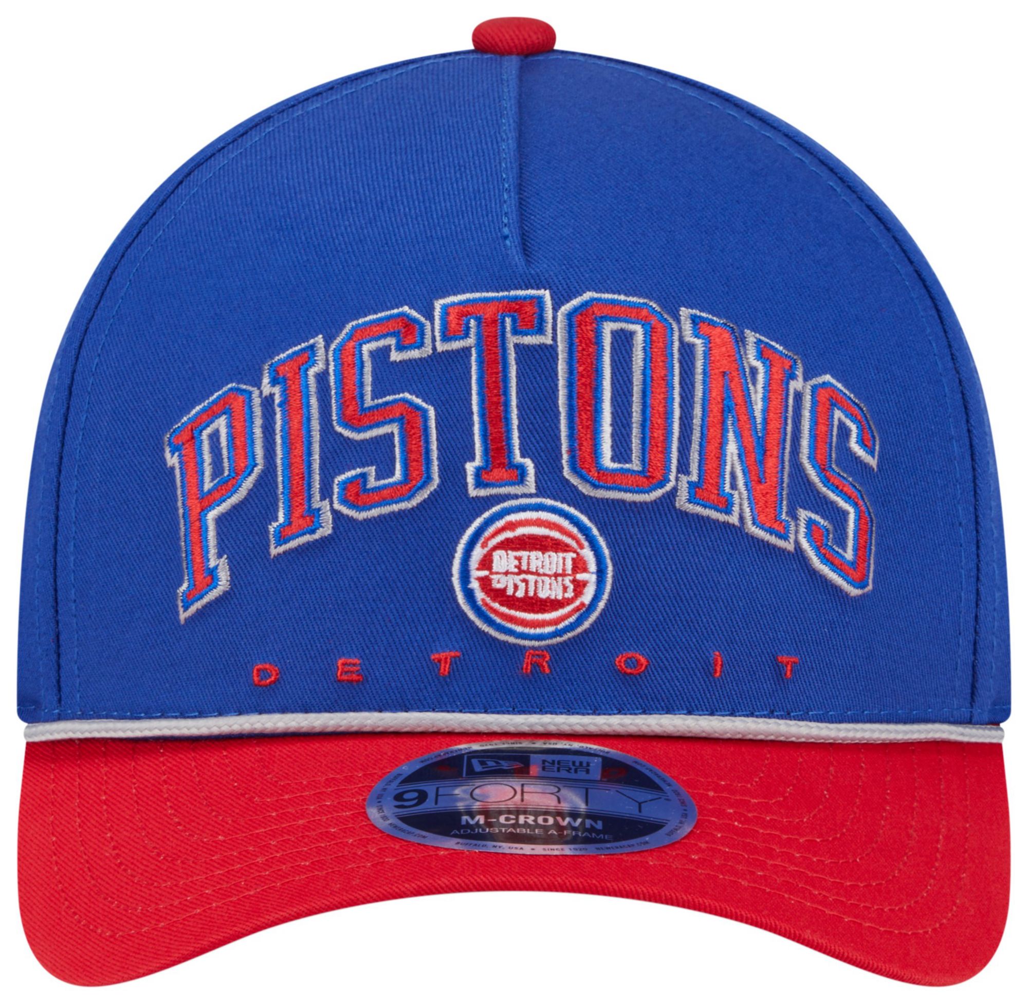 New Era Adult Detroit Pistons Blue Arch Rope 9Forty M-Crown A-Frame Adjustable Hat product image