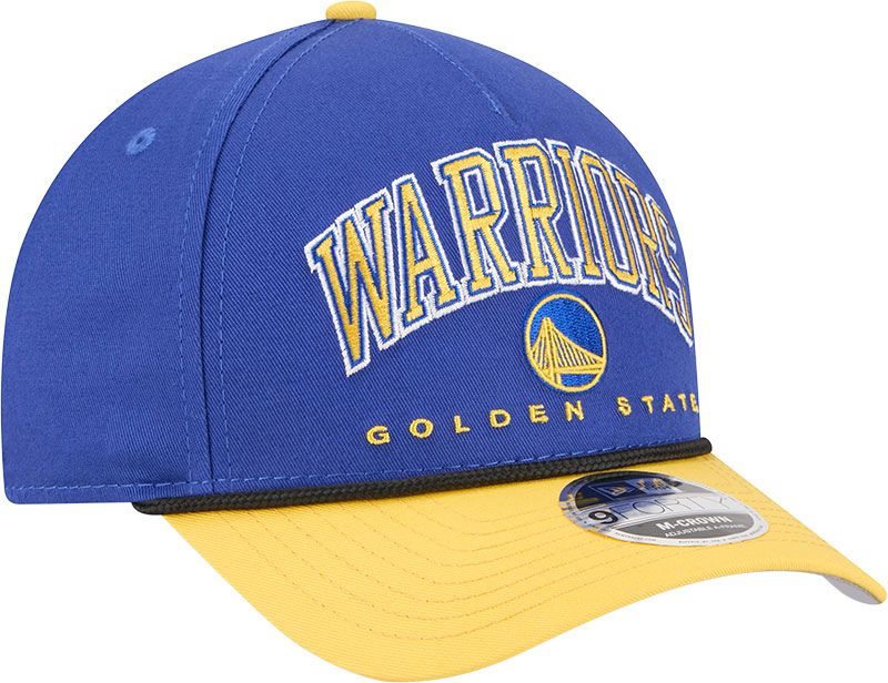 New Era Adult Golden State Warriors Blue Arch Rope 9Forty M-Crown A-Frame Adjustable Hat product image
