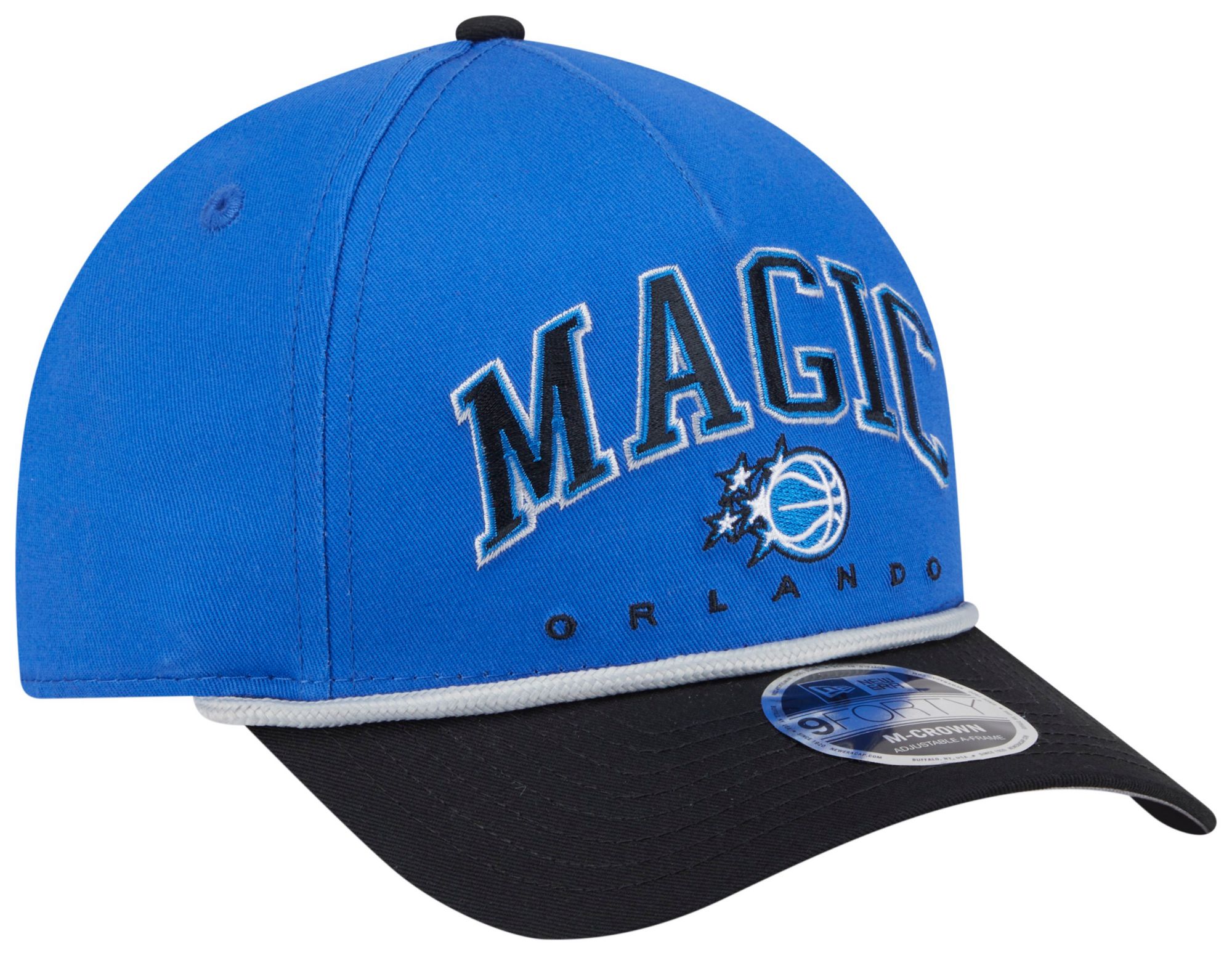 New Era Adult Orlando Magic Black Arch Rope 9Forty M-Crown A-Frame Adjustable Hat product image
