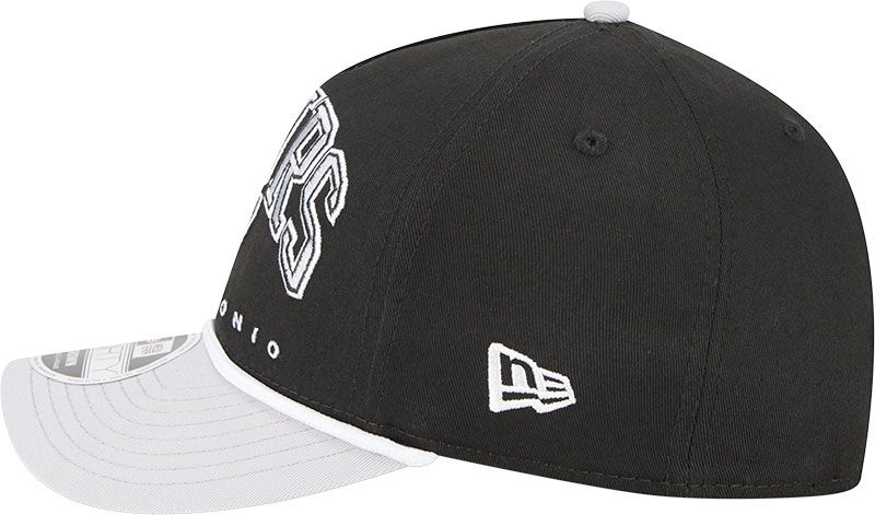 New Era Adult San Antonio Spurs Black Arch Rope 9Forty M-Crown A-Frame Adjustable Hat product image