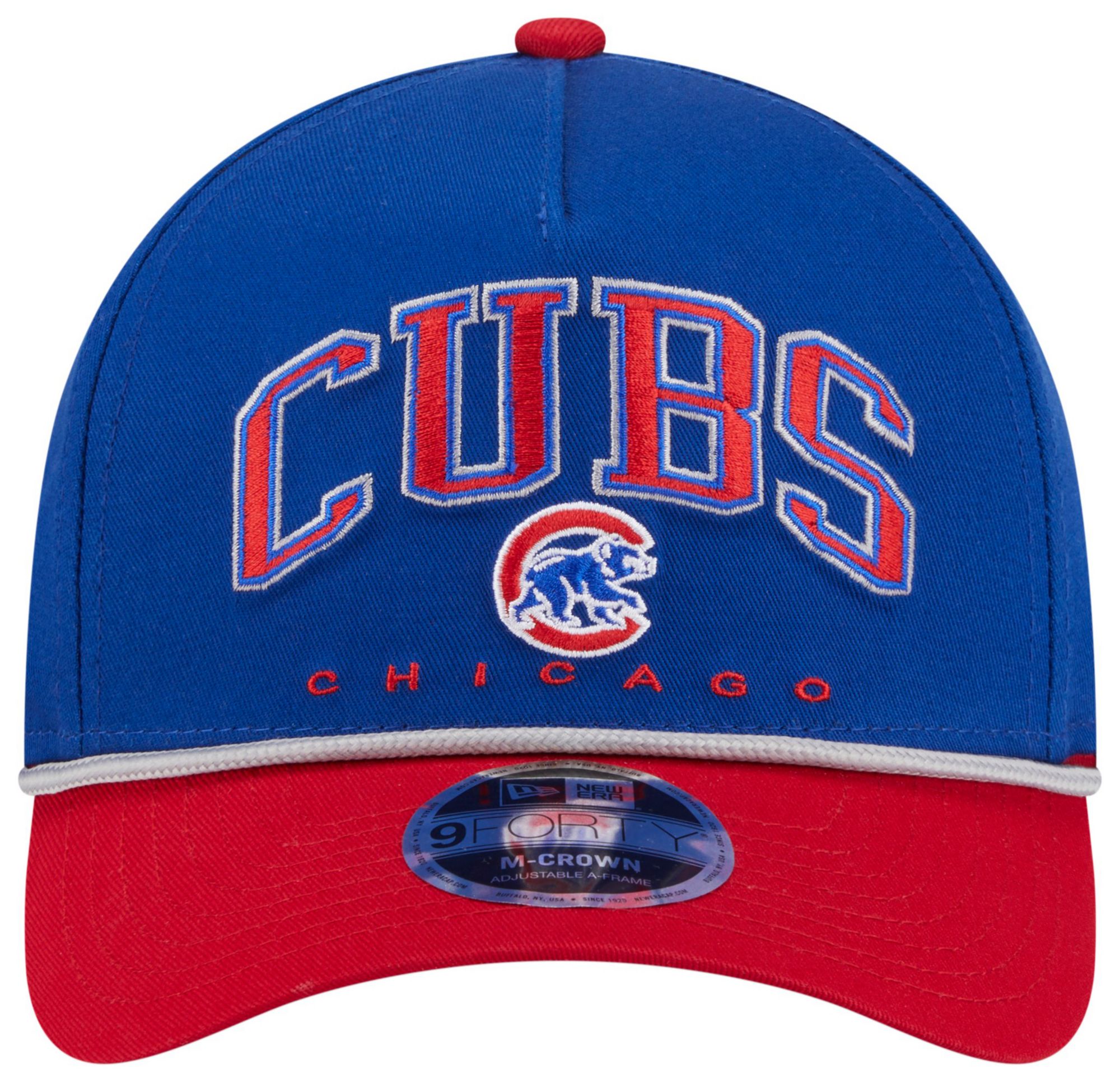 New Era Adult Chicago Cubs Blue Arch Meduim Crown 9Forty Adjustable Hat product image