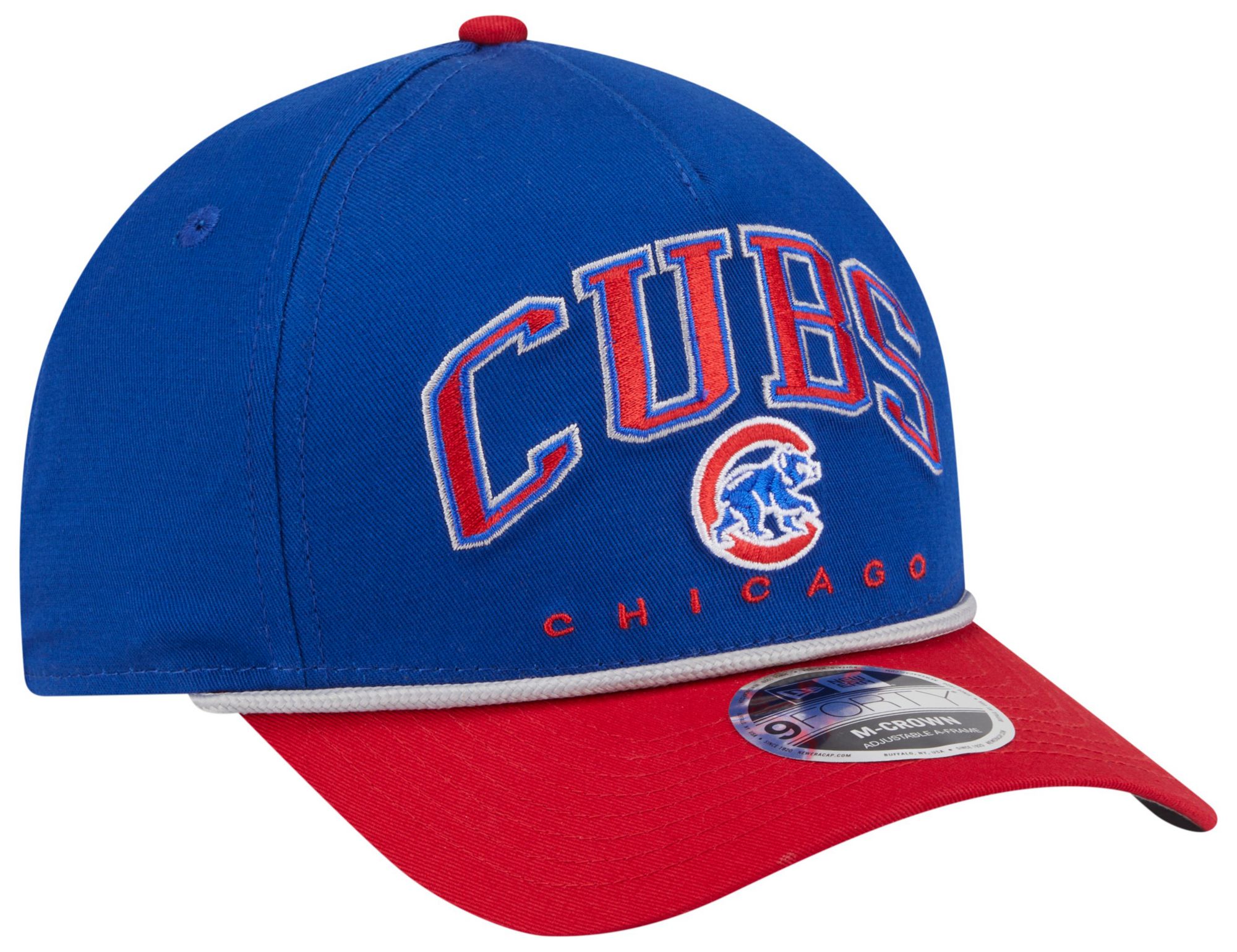 New Era Adult Chicago Cubs Blue Arch Meduim Crown 9Forty Adjustable Hat product image