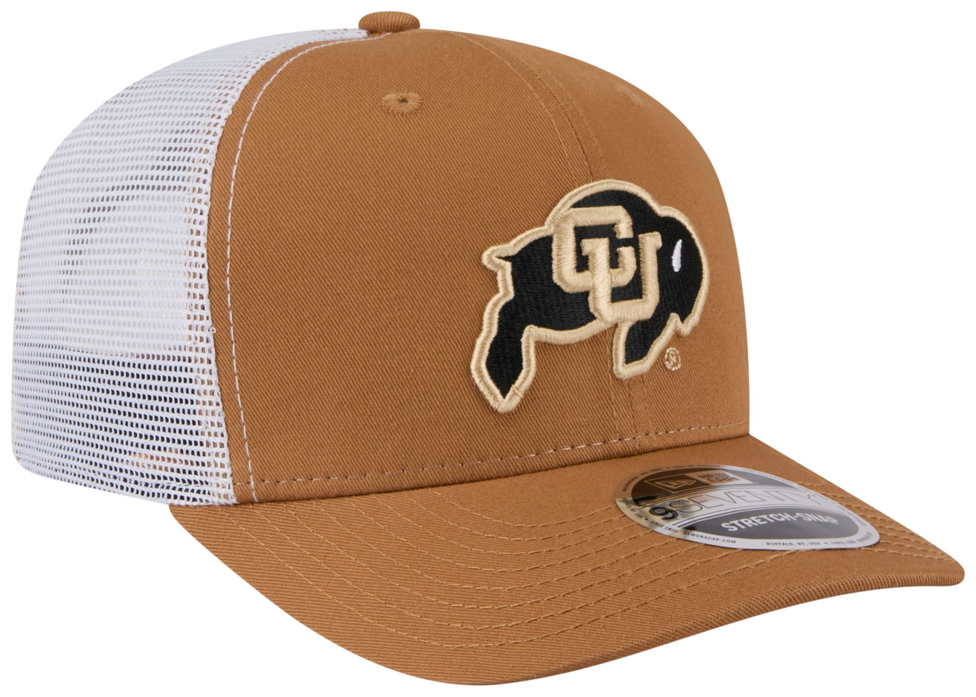 New Era Adult Colorado Buffaloes Brown EG Trucker 9Seventy Adjustable Stretch-Snap Hat product image