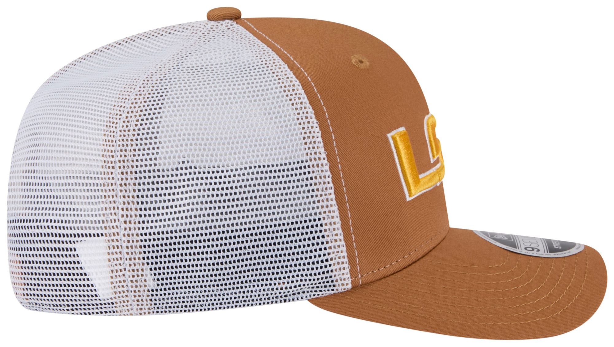 New Era Adult LSU Tigers Brown EG Trucker 9Seventy Adjustable Stretch-Snap Hat product image