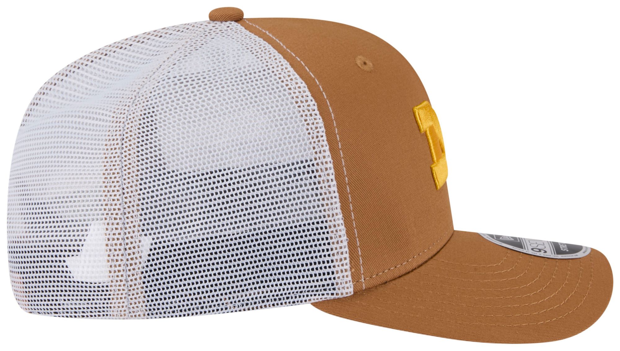 New Era Adult Michigan Wolverines Brown EG Trucker 9Seventy Adjustable Stretch-Snap Hat product image