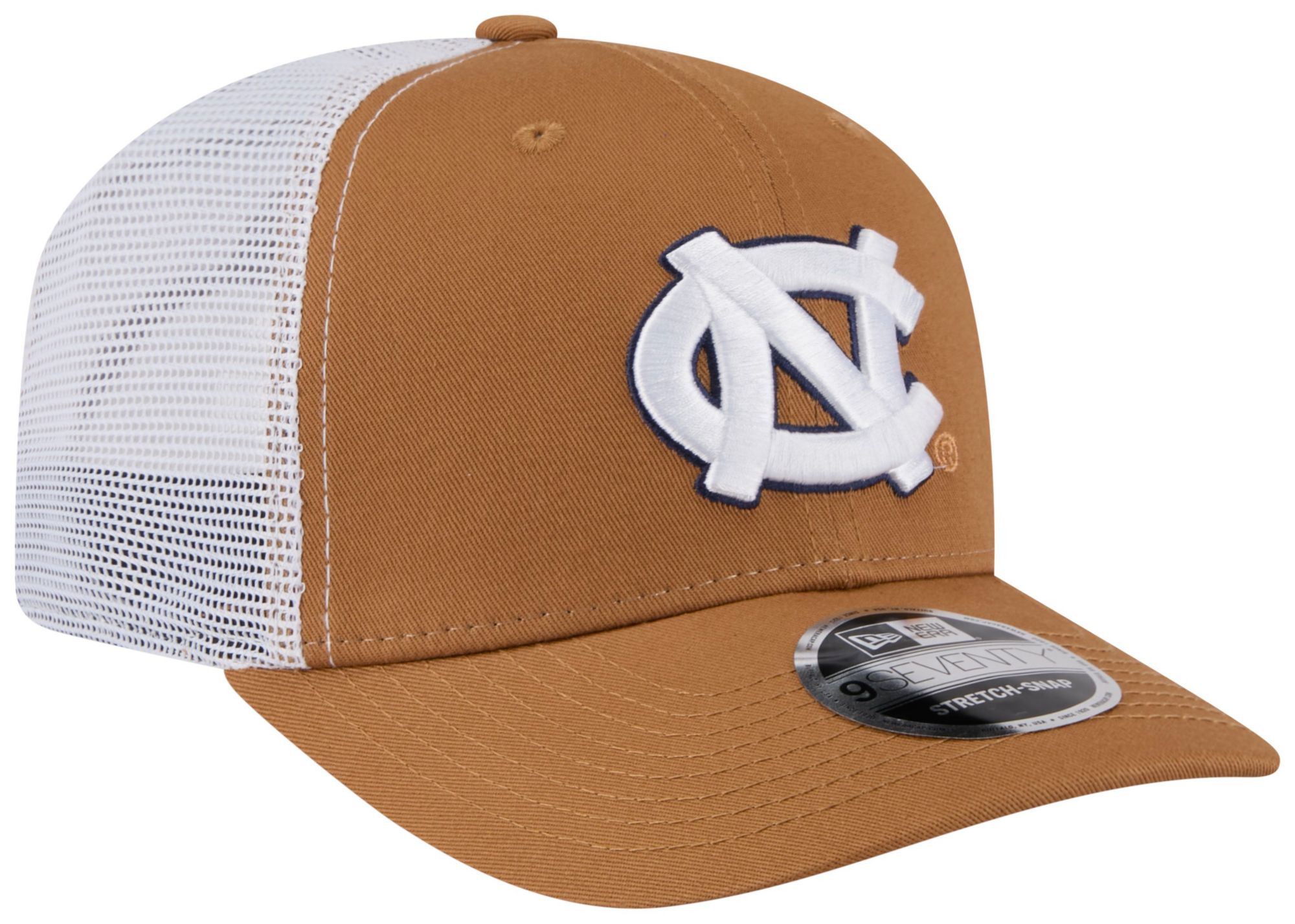 New Era Adult North Carolina Tar Heels Brown EG Trucker 9Seventy Adjustable Stretch-Snap Hat product image