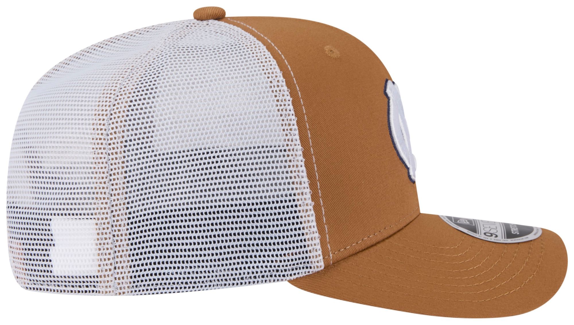 New Era Adult North Carolina Tar Heels Brown EG Trucker 9Seventy Adjustable Stretch-Snap Hat product image