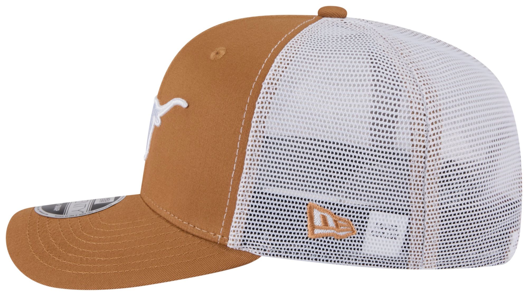 New Era Adult Texas Longhorns Brown EG Trucker 9Seventy Adjustable Stretch-Snap Hat product image