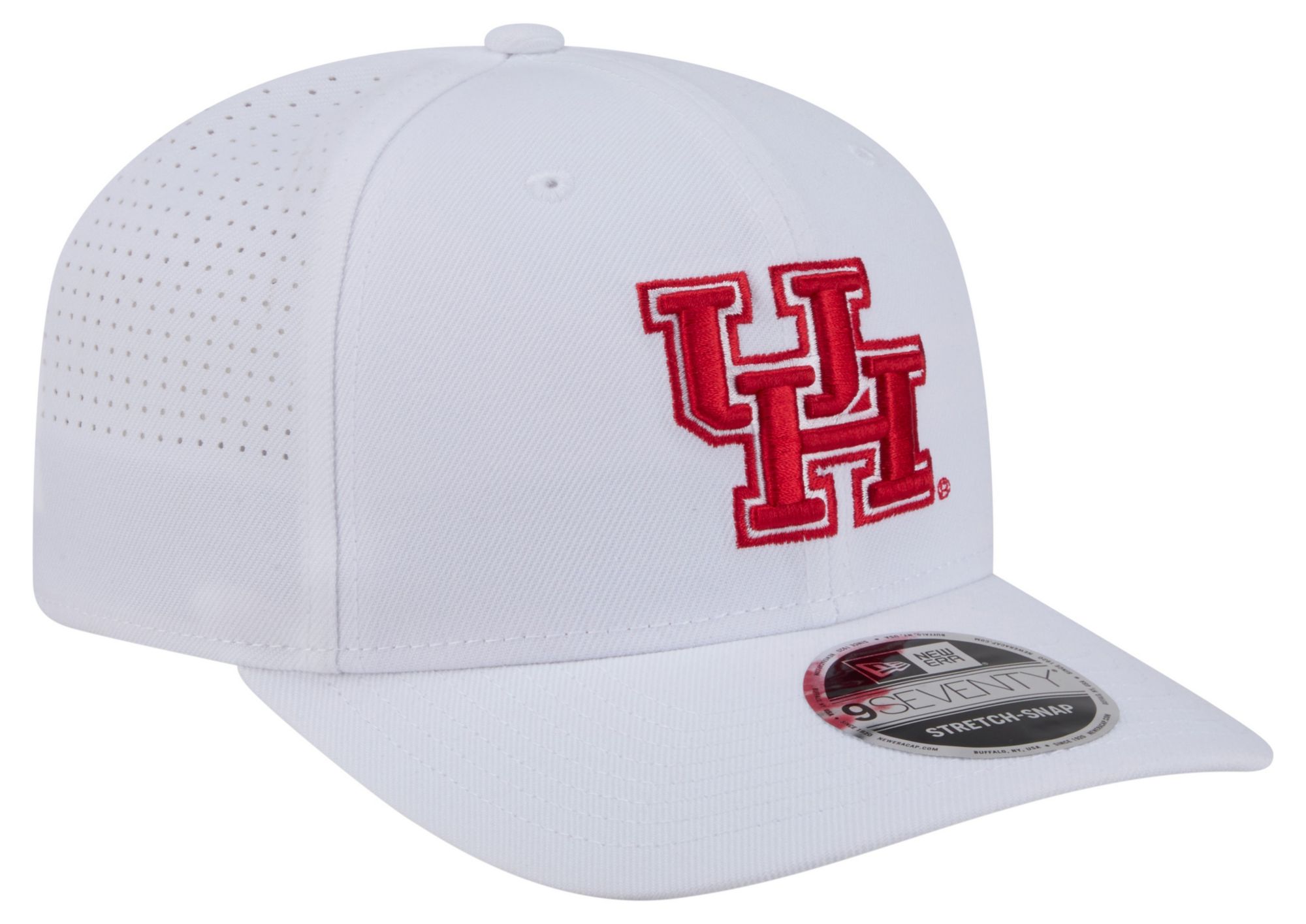 New Era Adult Houston Cougars White 9Seventy Performance Adjustable Stretch-Snap Hat product image