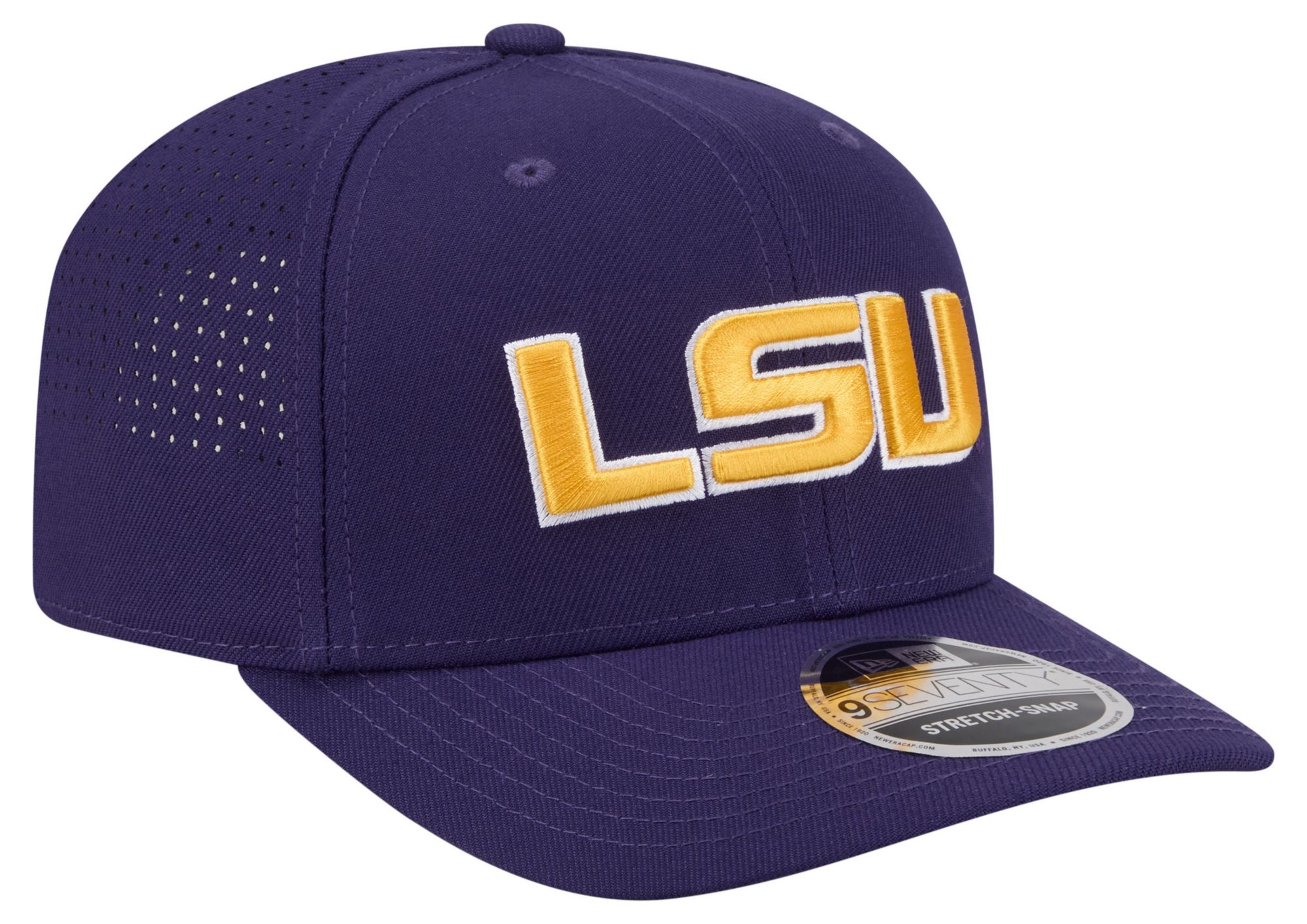 New Era Adult LSU Tigers Purple 9Seventy Performance Adjustable Stretch-Snap Hat product image