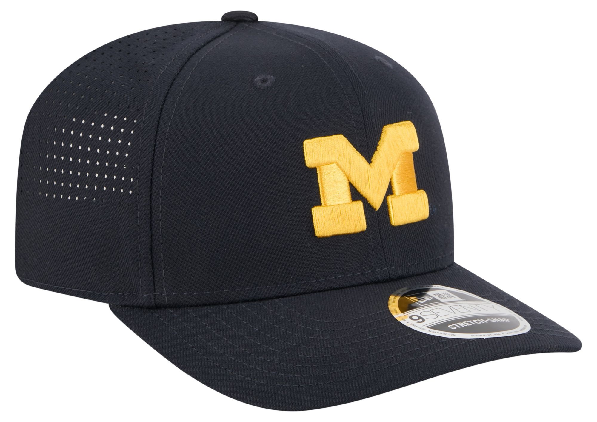 New Era Adult Michigan Wolverines Navy 9Seventy Performance Adjustable Stretch-Snap Hat product image