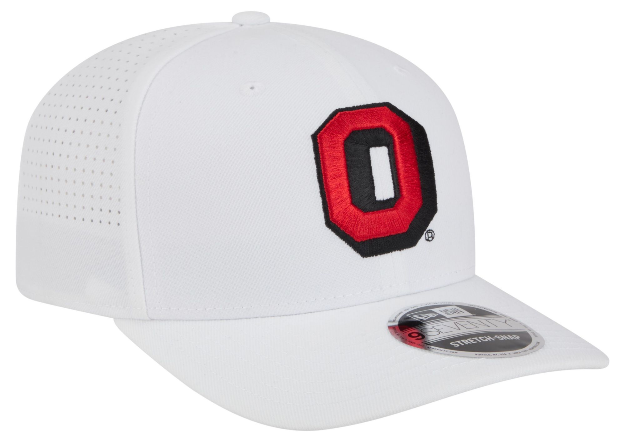 New Era Adult Ohio State Buckeyes White 9Seventy Performance Adjustable Stretch-Snap Hat product image