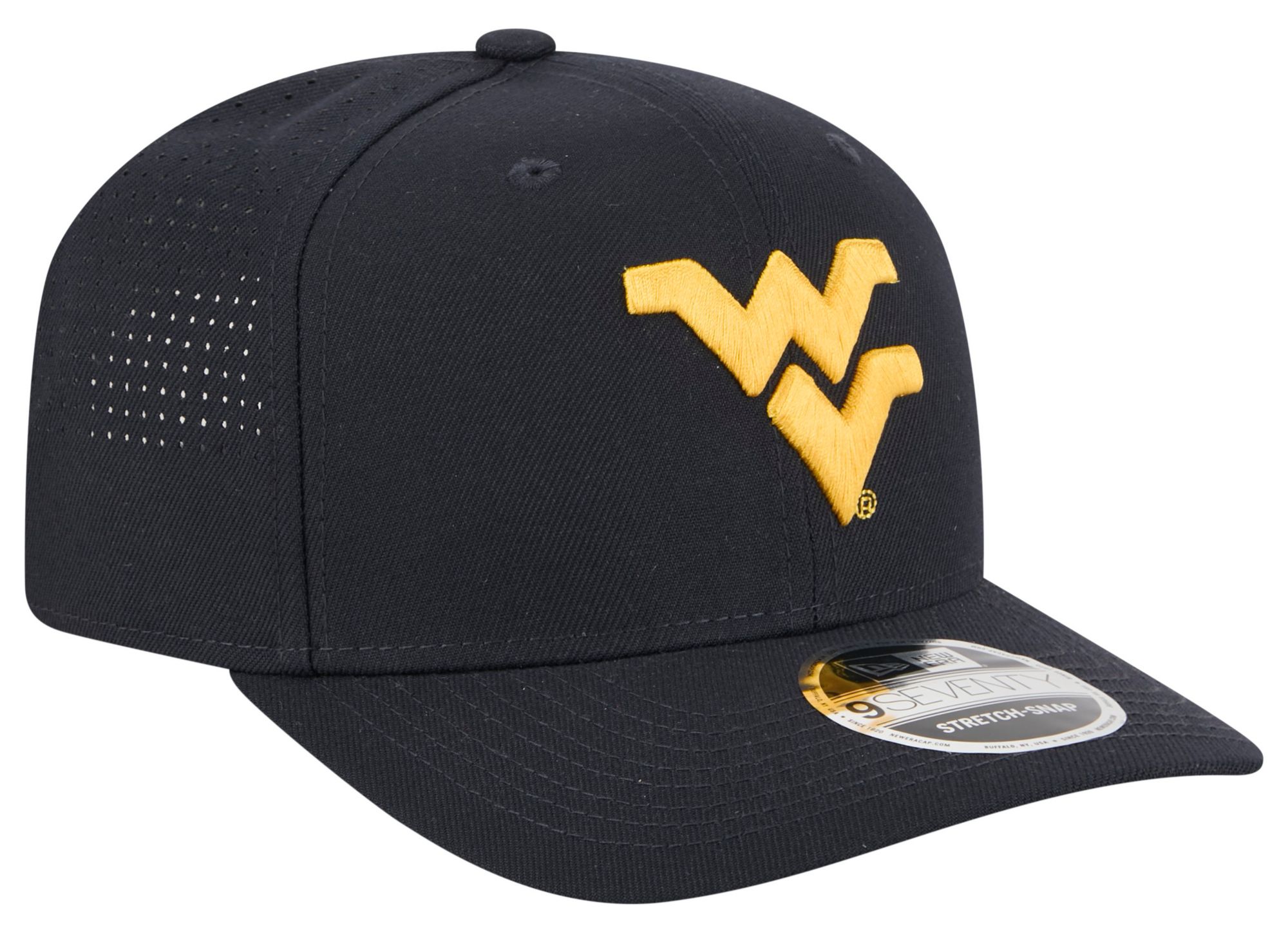New Era Adult West Virginia Mountaineers Navy 9Seventy Performance Adjustable Stretch-Snap Hat product image