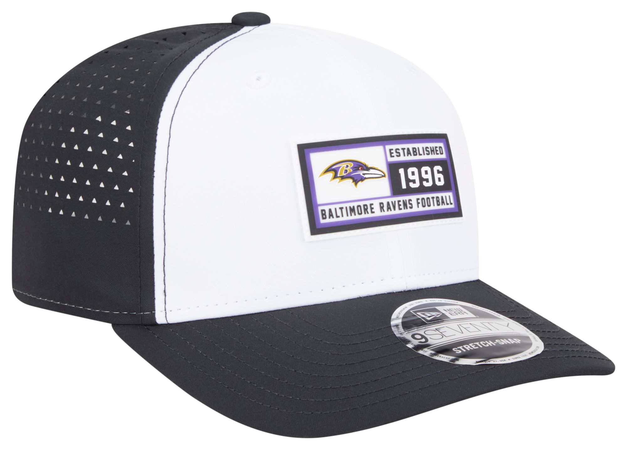 New Era Adult Baltimore Ravens Established Patch Black 9seventy Adjustable Hat product image
