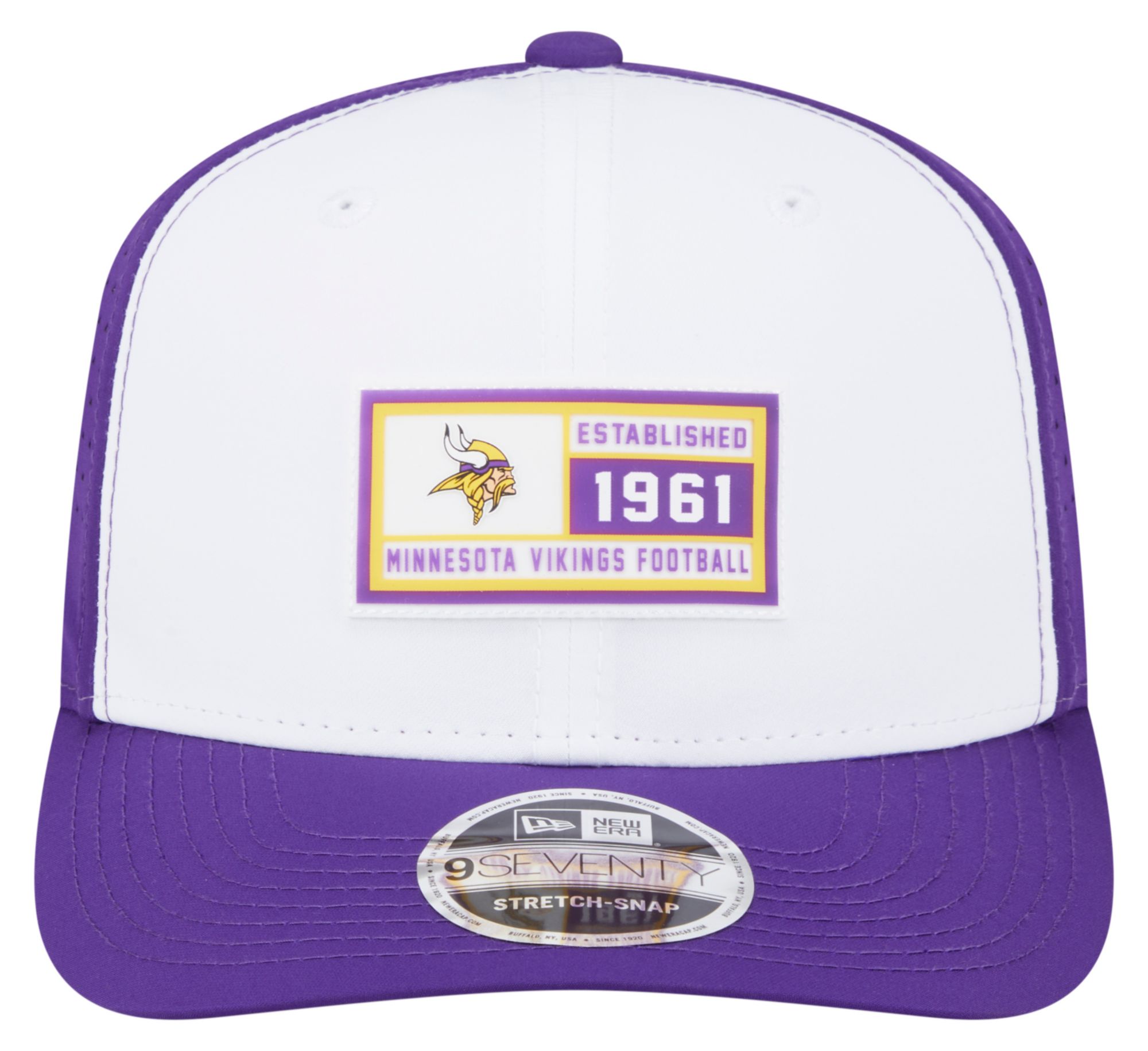New Era Adult Minnesota Vikings Established Patch Purple 9seventy Adjustable Hat product image