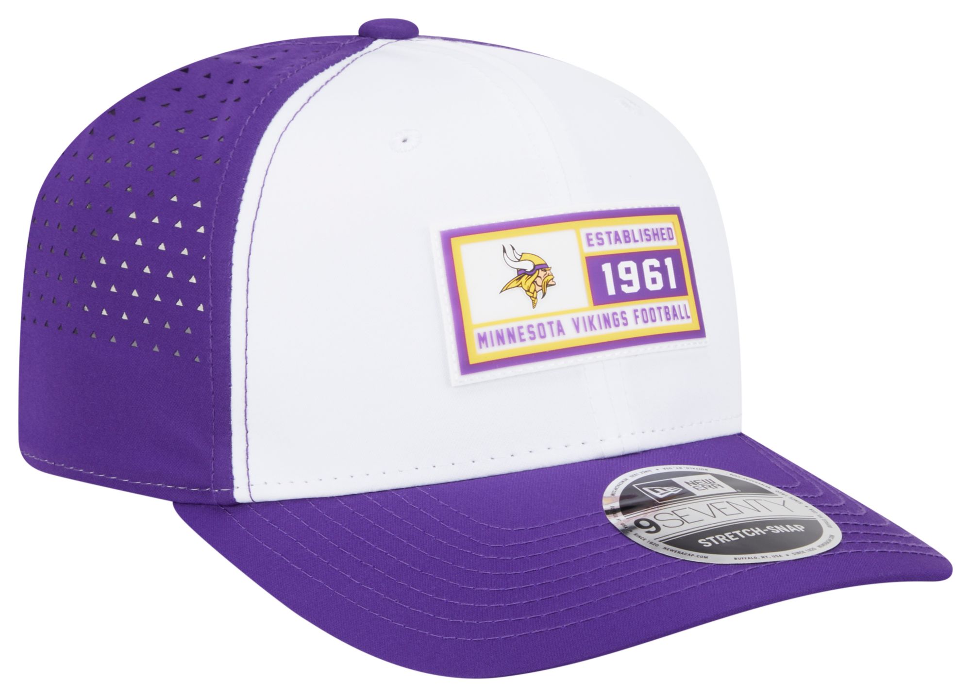 New Era Adult Minnesota Vikings Established Patch Purple 9seventy Adjustable Hat product image