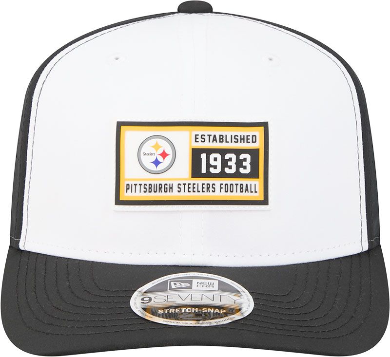 New Era Adult Pittsburgh Steelers Established Patch Black 9seventy Adjustable Hat product image