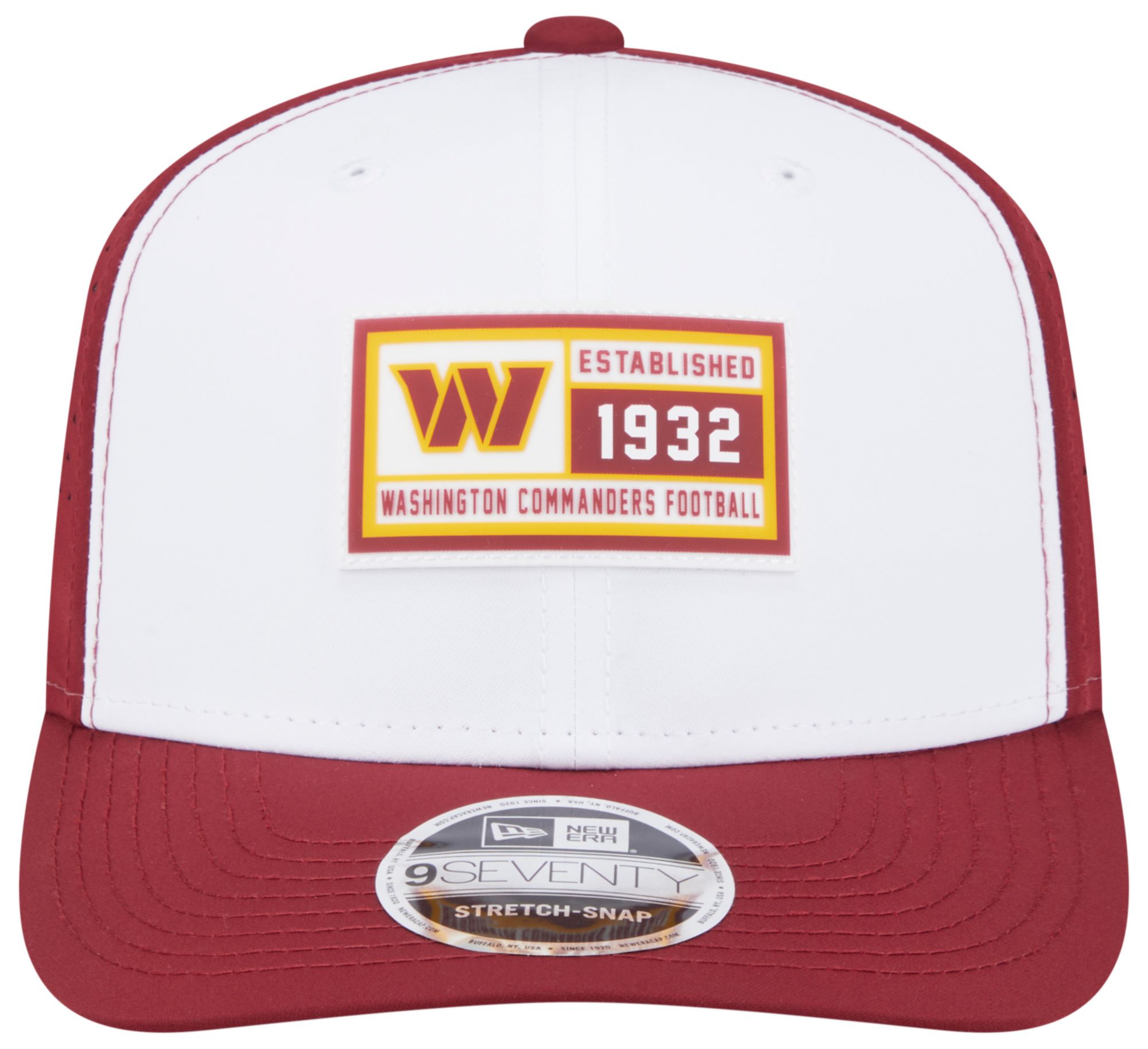 New Era Adult Washington Commanders Established Patch Maroon 9seventy Adjustable Hat product image