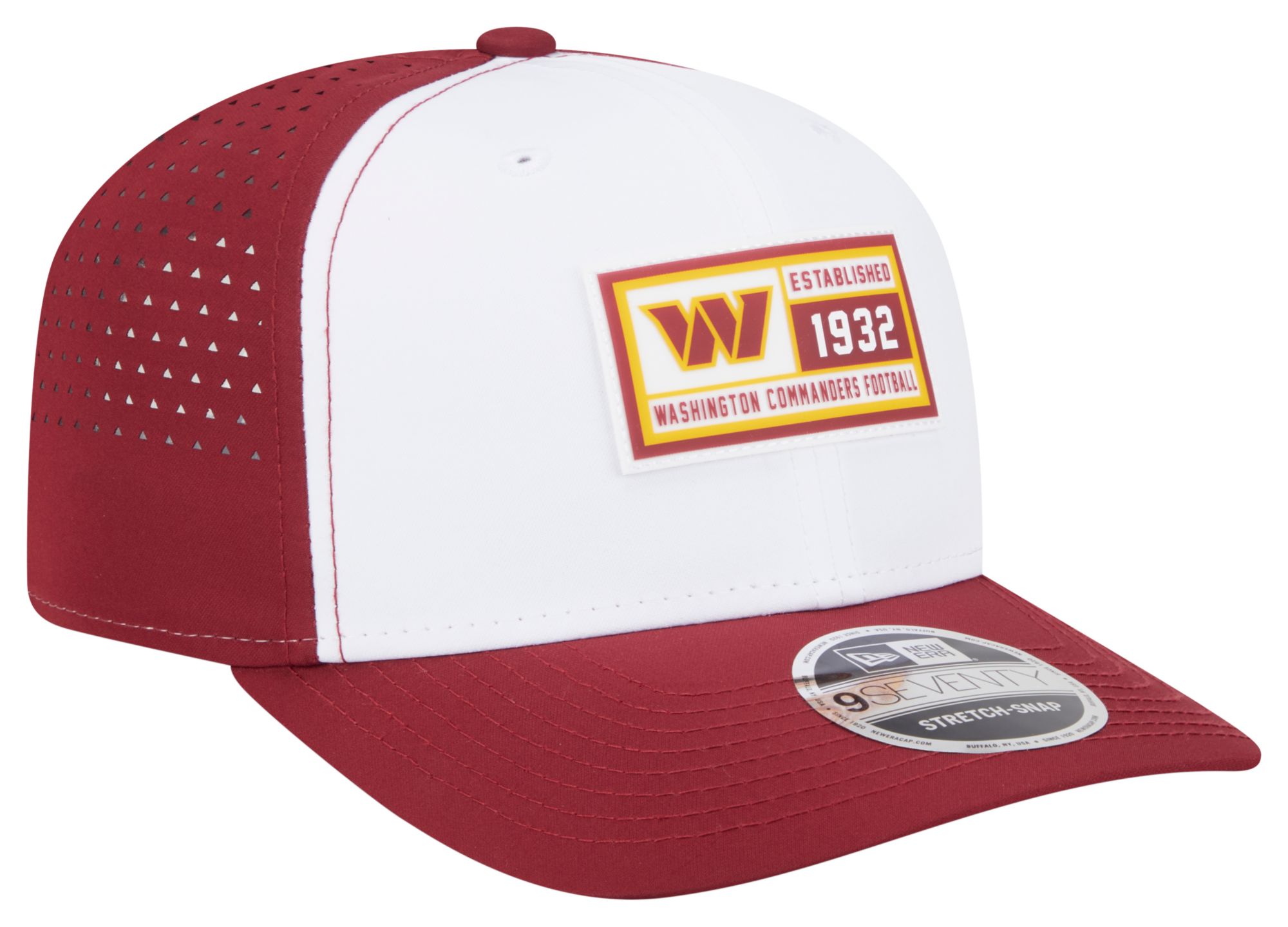 New Era Adult Washington Commanders Established Patch Maroon 9seventy Adjustable Hat product image
