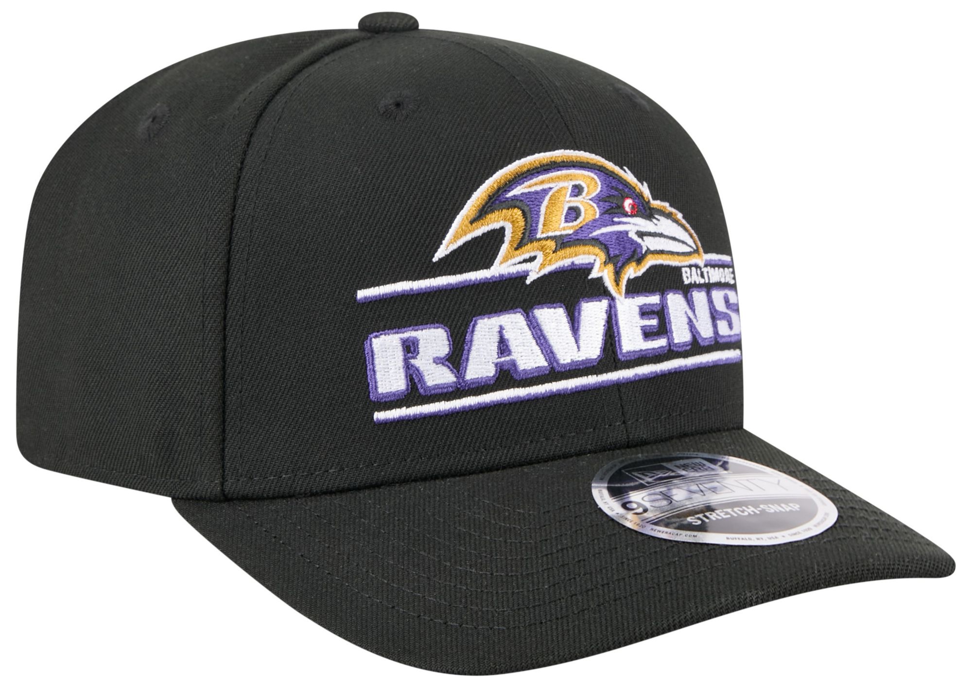 New Era Adult Baltimore Ravens Stated Black 9seventy Adjustable Hat product image