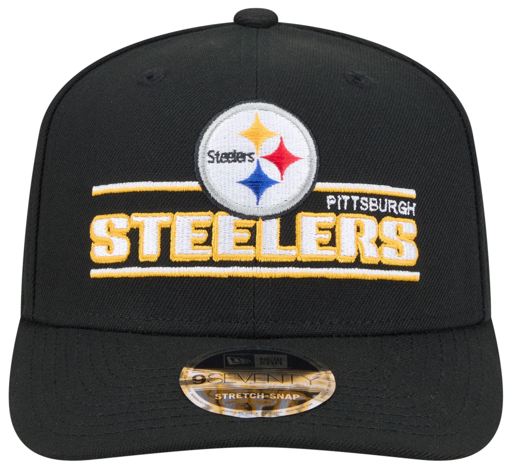 New Era Adult Pittsburgh Steelers Stated Black 9seventy Adjustable Hat product image