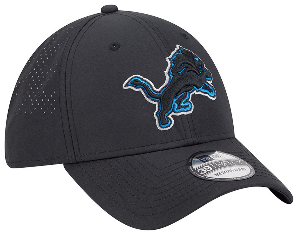 New Era Adult Detroit Lions Black Night 39Thirty Stretch Fit Hat product image