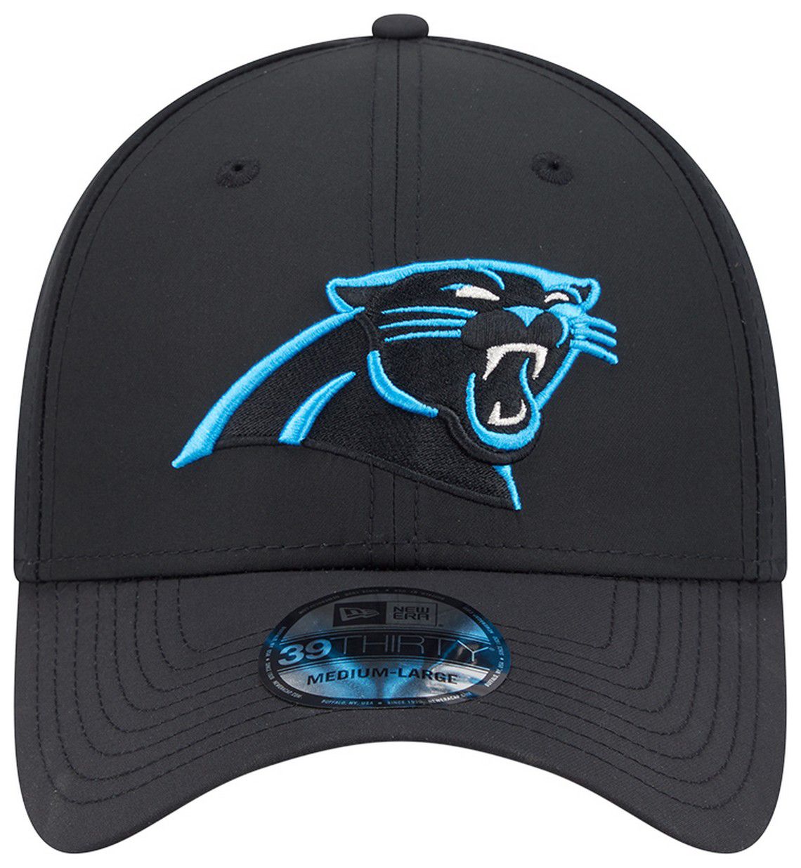 New Era Adult Carolina Panthers Black Night 39Thirty Stretch Fit Hat product image