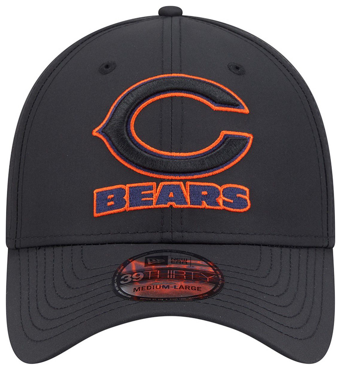 New Era Adult Chicago Bears Black Night 39Thirty Stretch Fit Hat product image